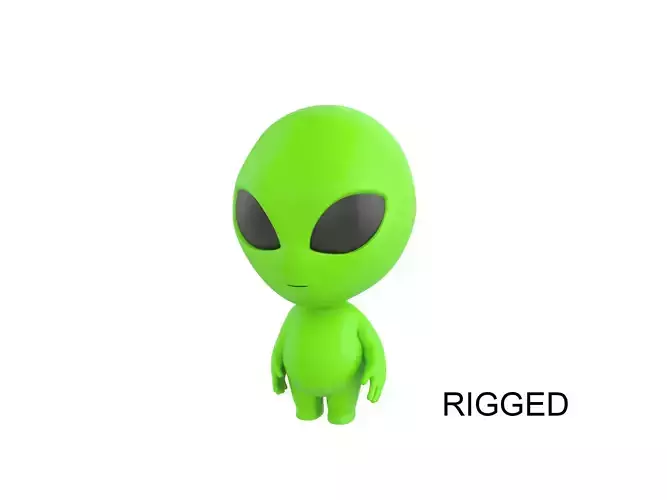 Character171 Rigged Alien 3D model