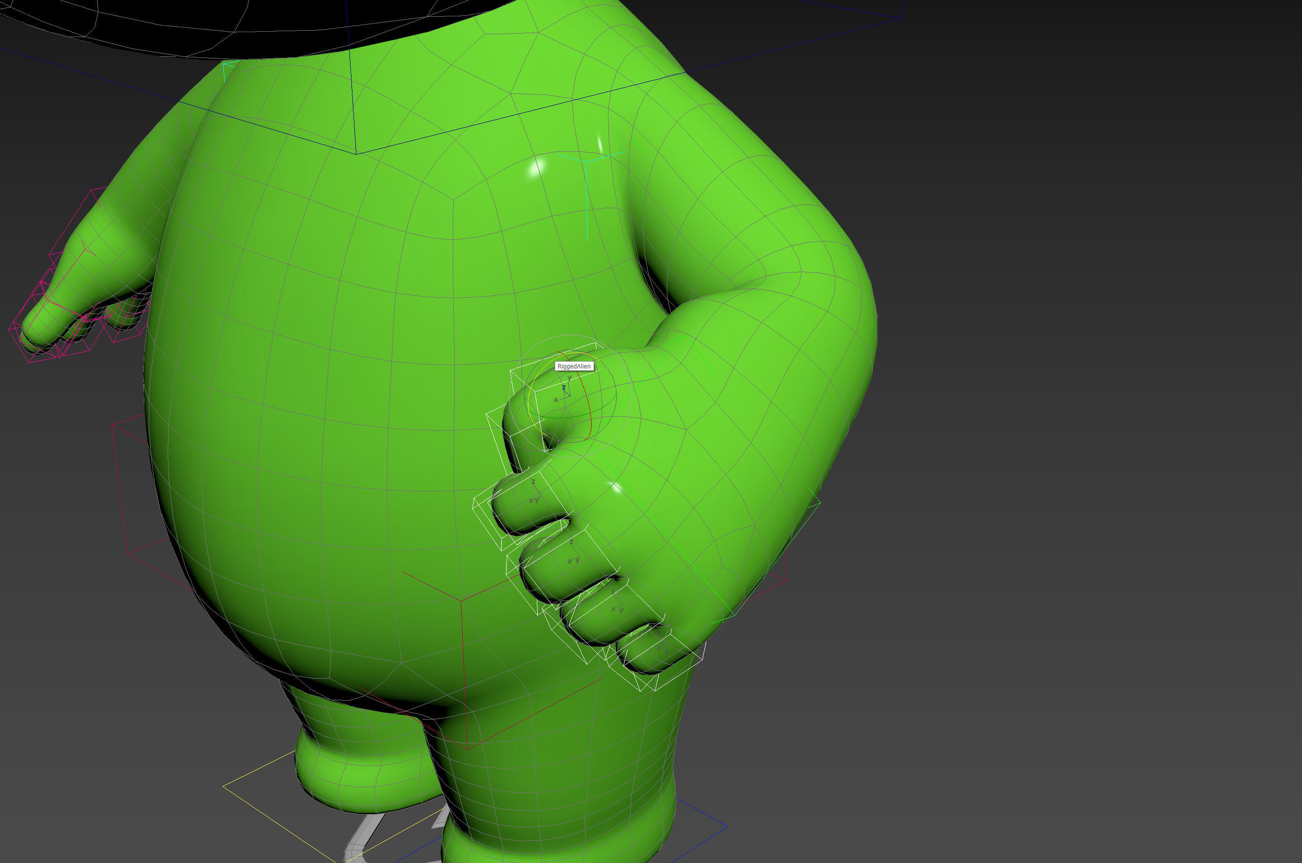 Character171 Rigged Alien 3D model_26