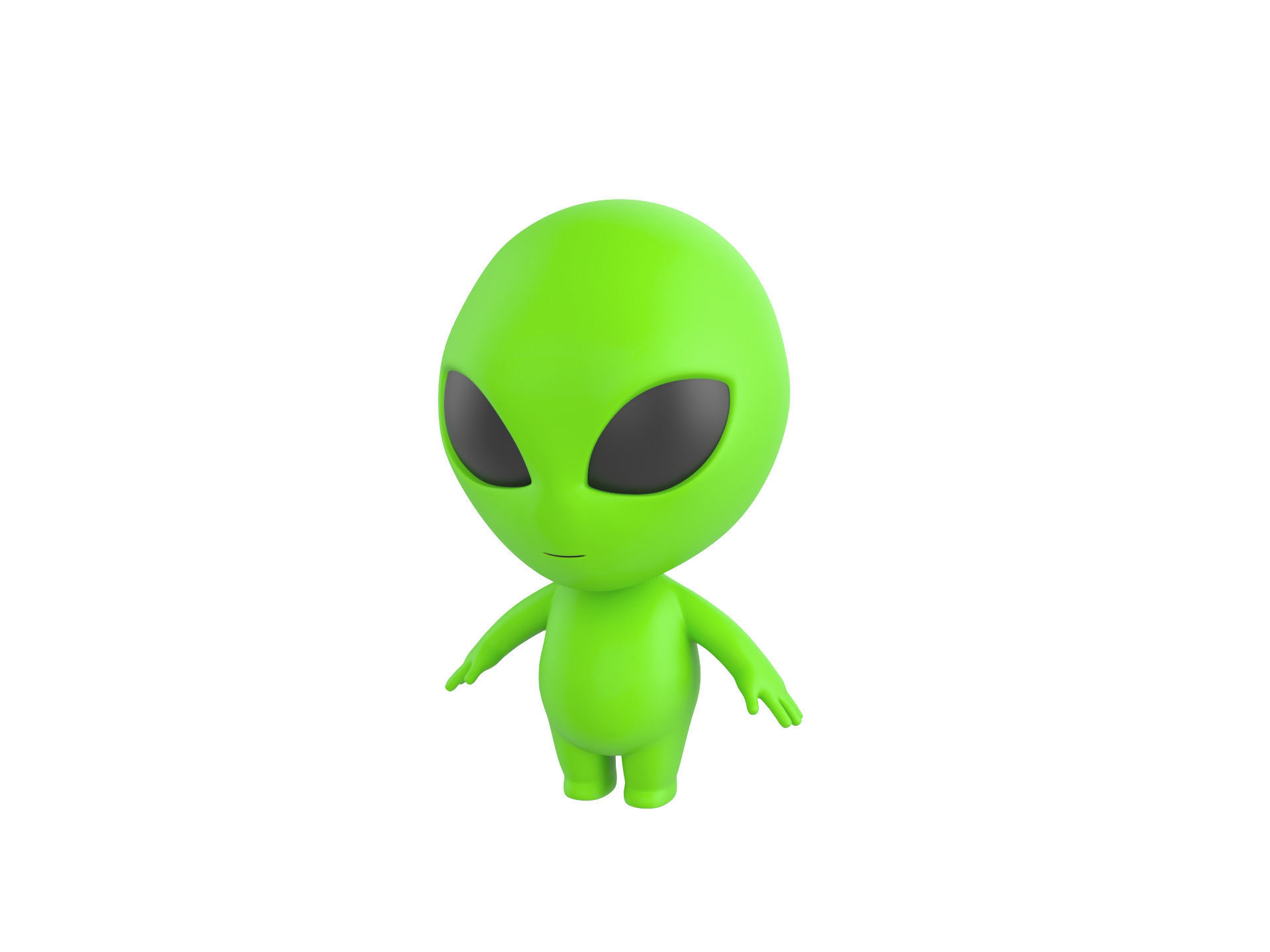 Character171 Rigged Alien 3D model_2