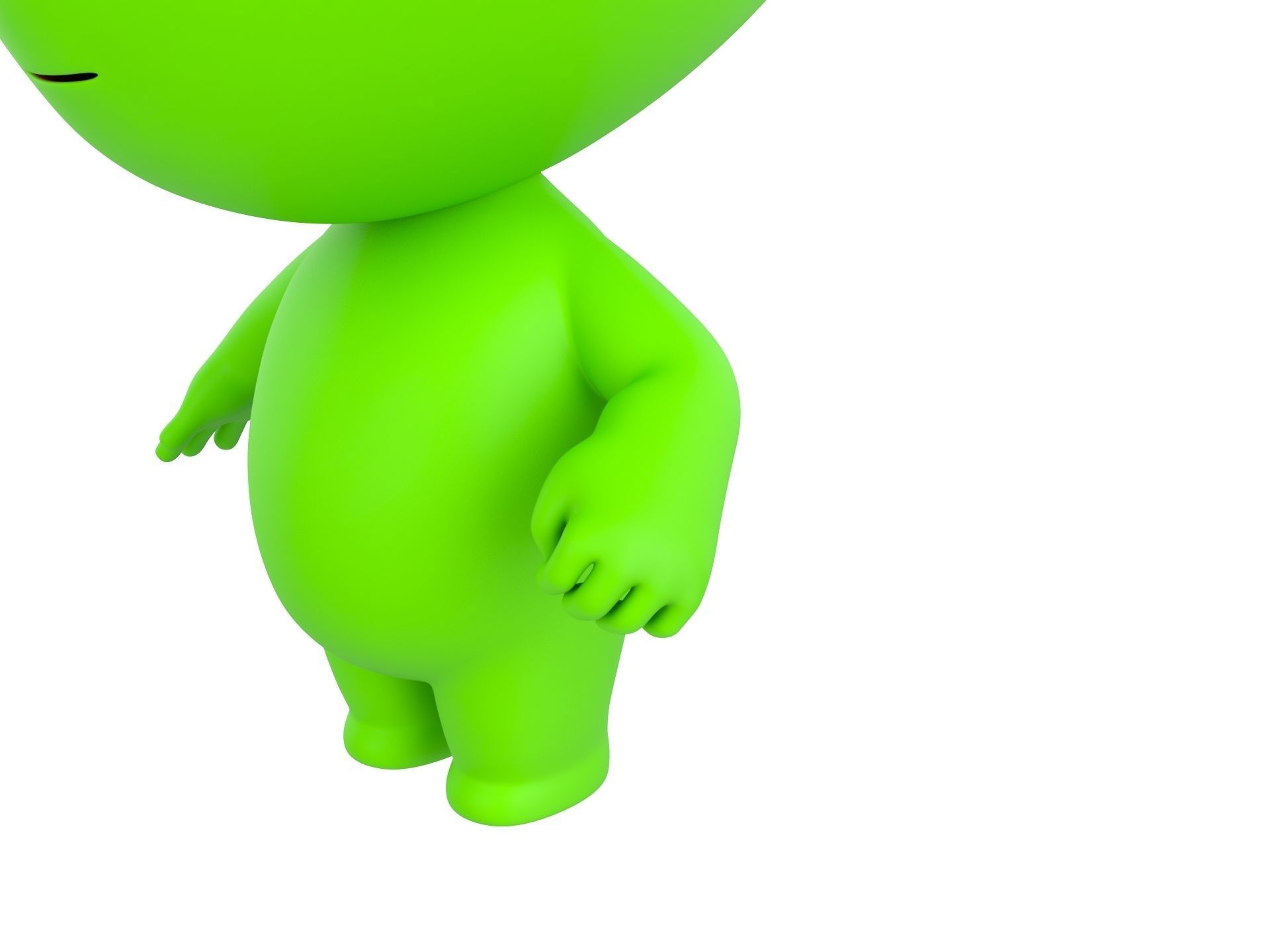 Character171 Rigged Alien 3D model_4