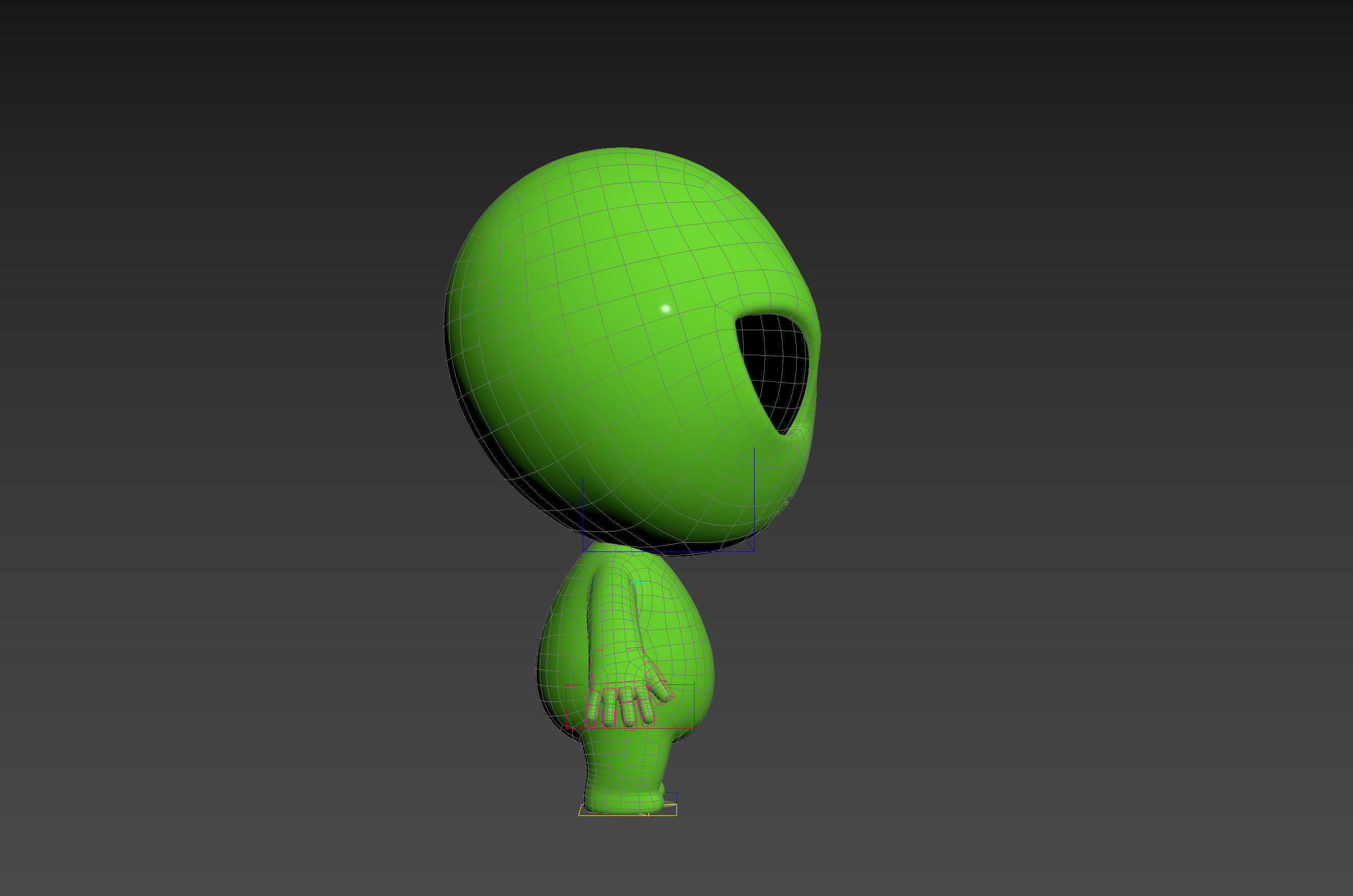 Character171 Rigged Alien 3D model_32