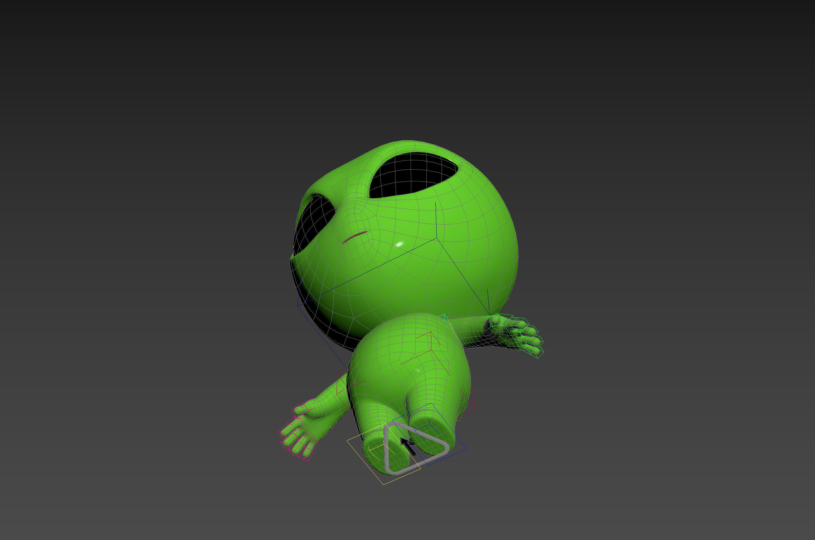 Character171 Rigged Alien 3D model_37