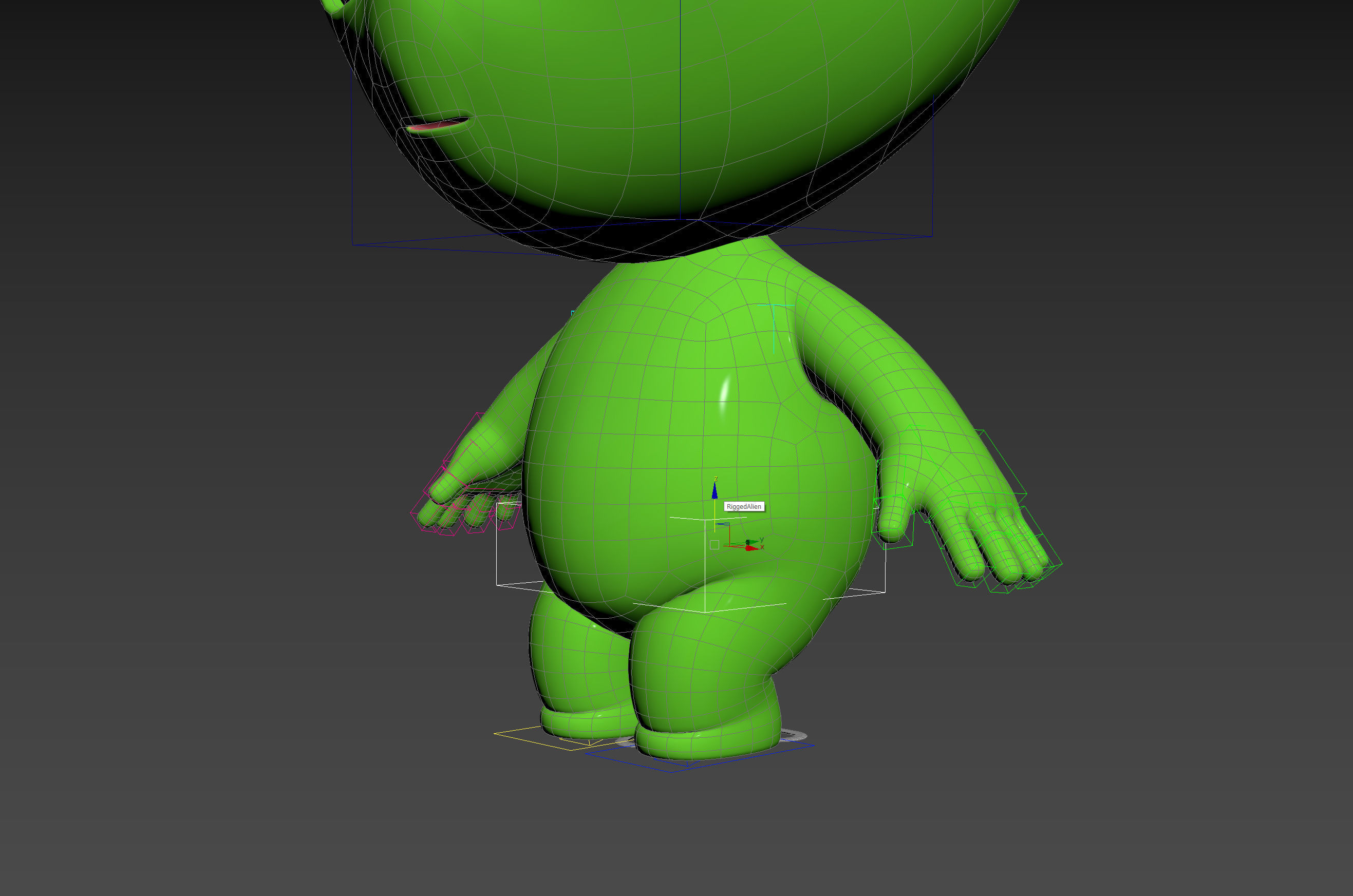 Character171 Rigged Alien 3D model_29