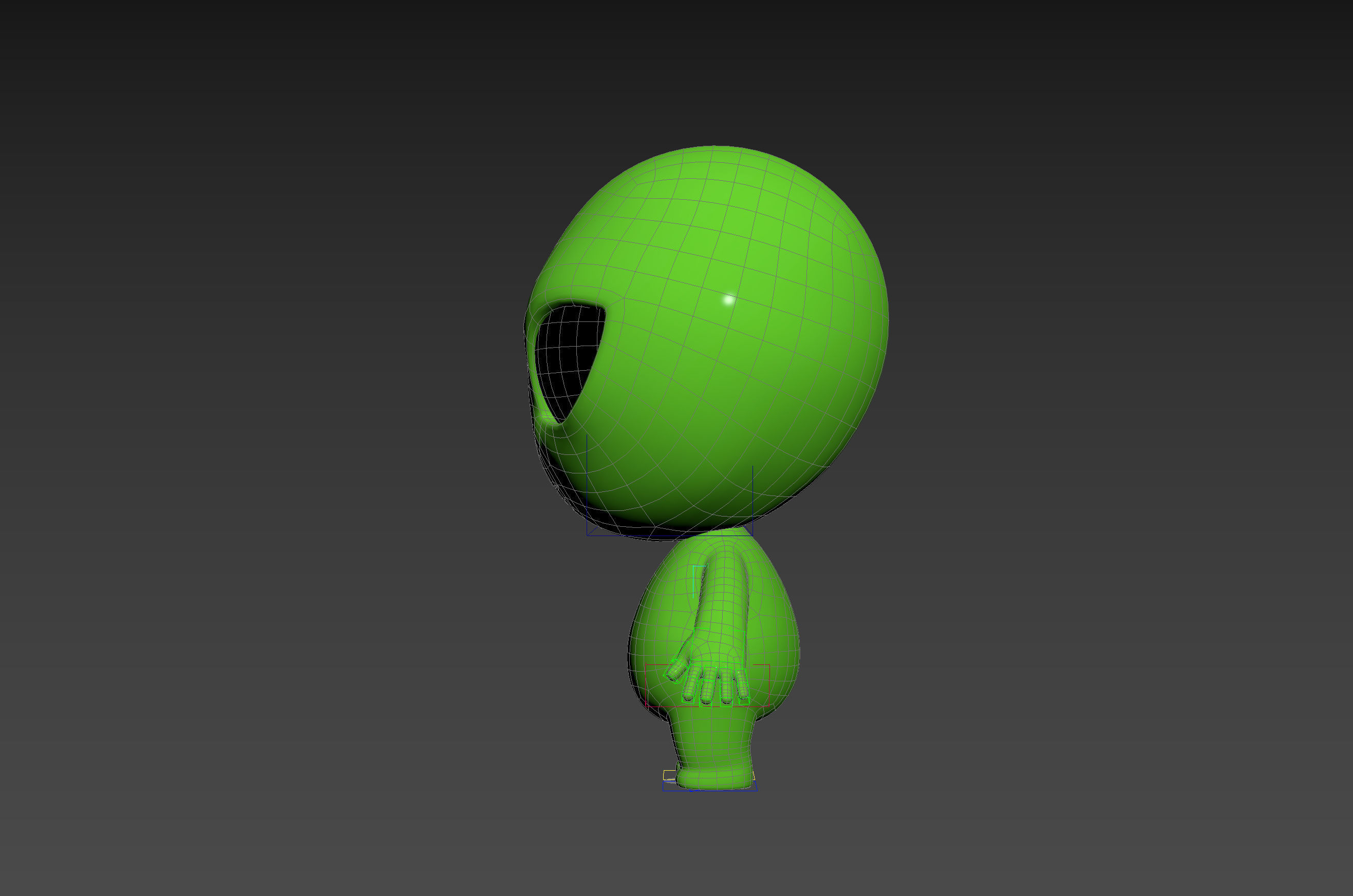 Character171 Rigged Alien 3D model_35