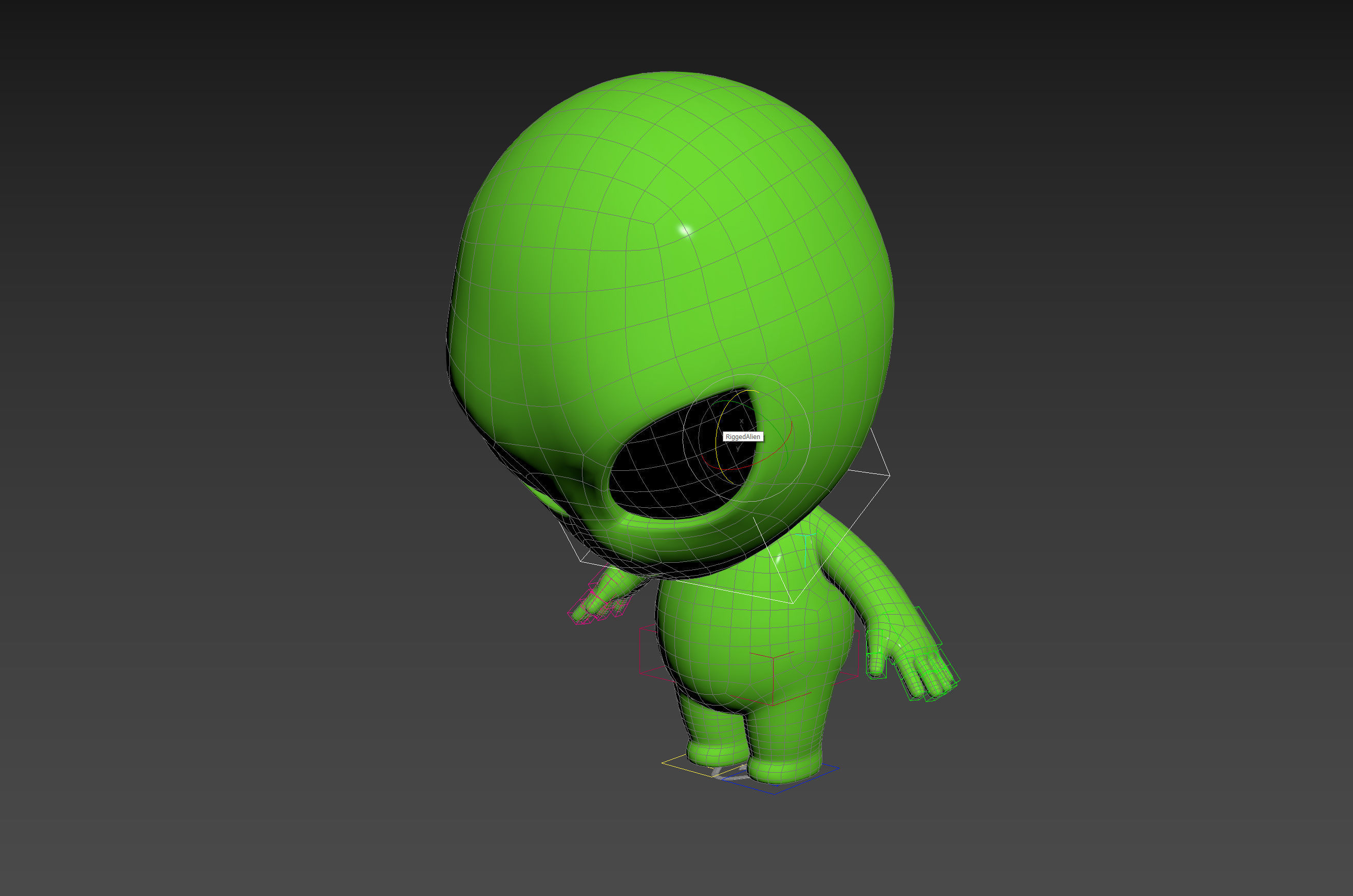 Character171 Rigged Alien 3D model_22