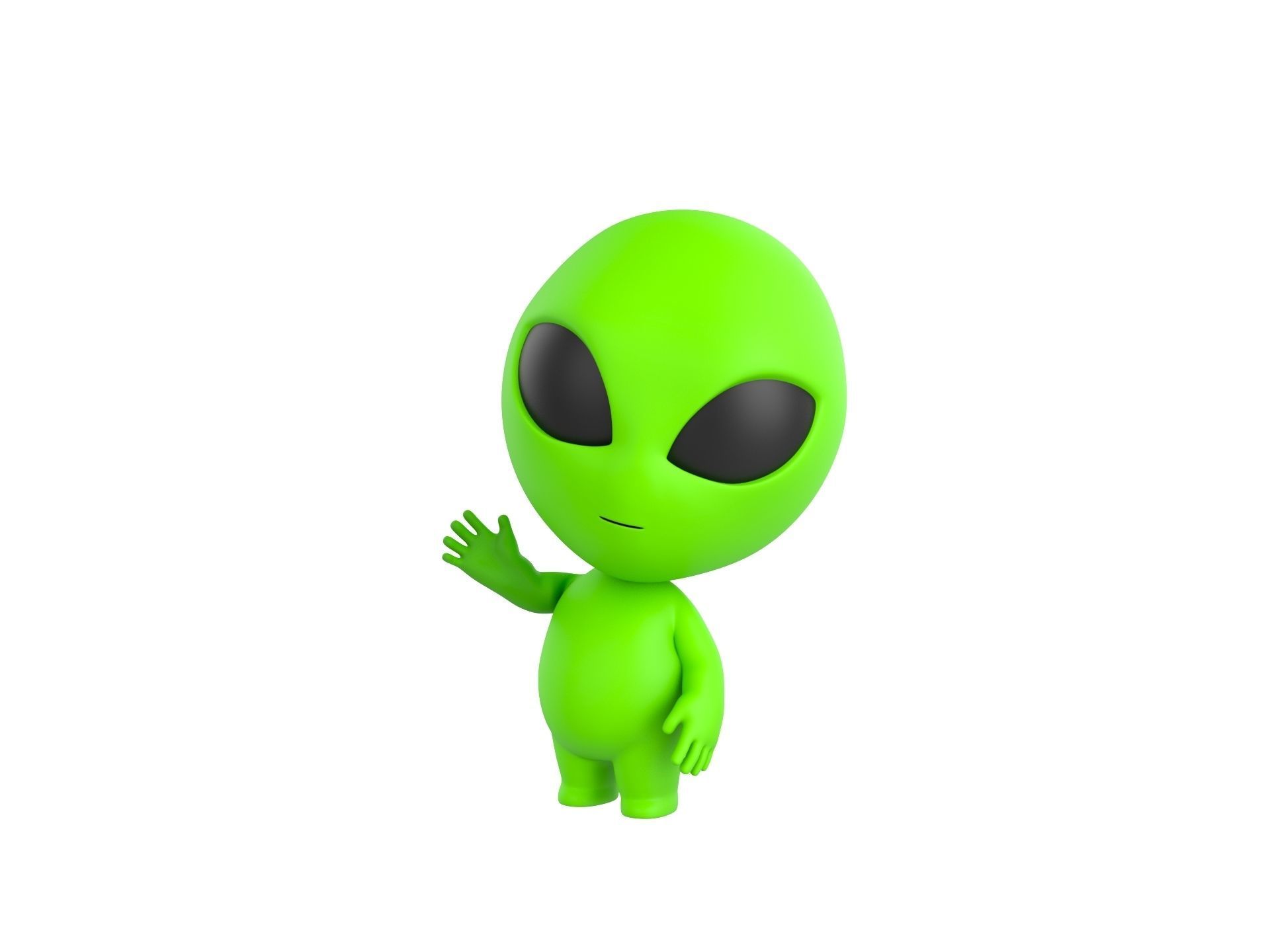 Character171 Rigged Alien 3D model_6