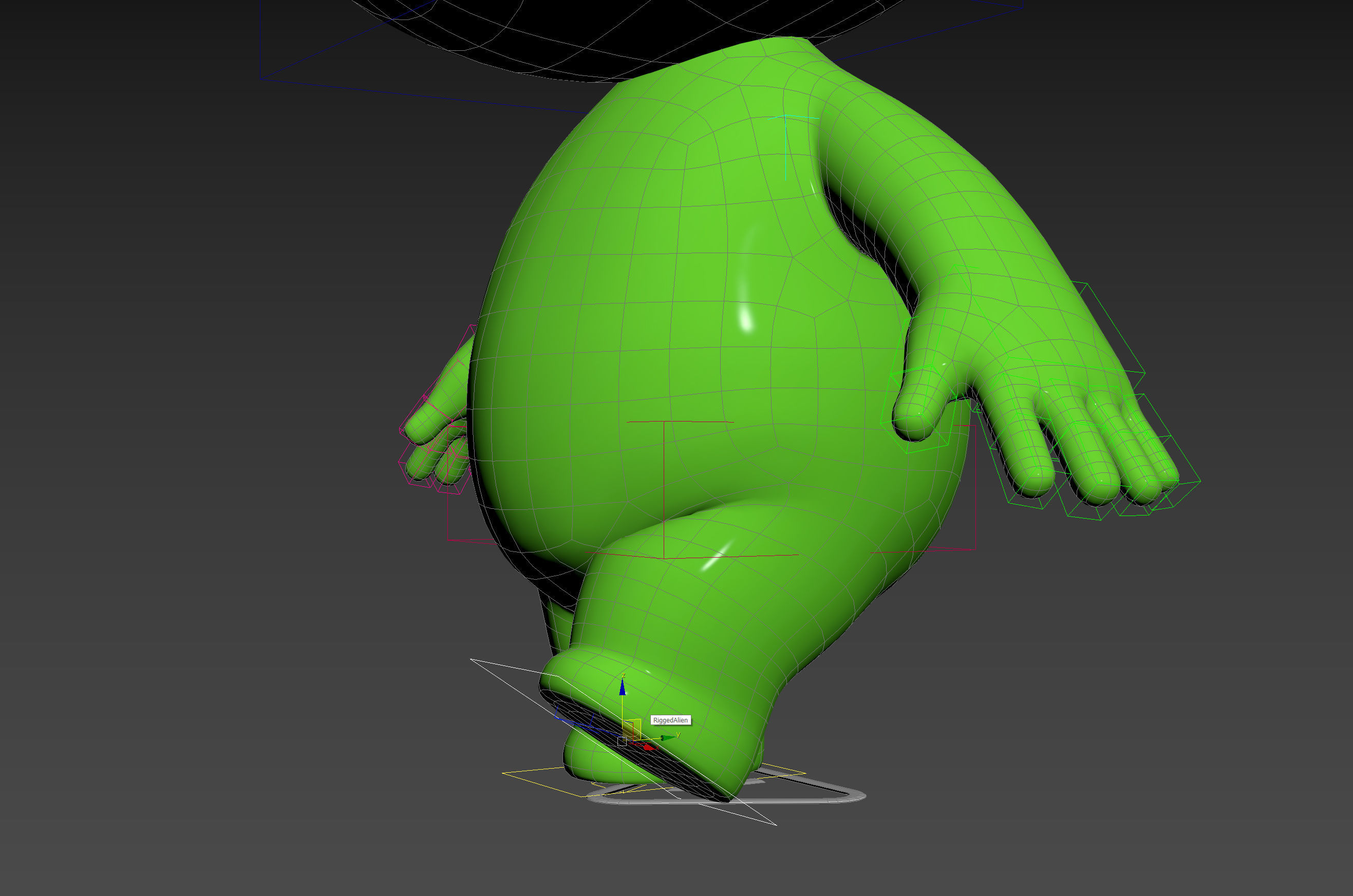 Character171 Rigged Alien 3D model_28