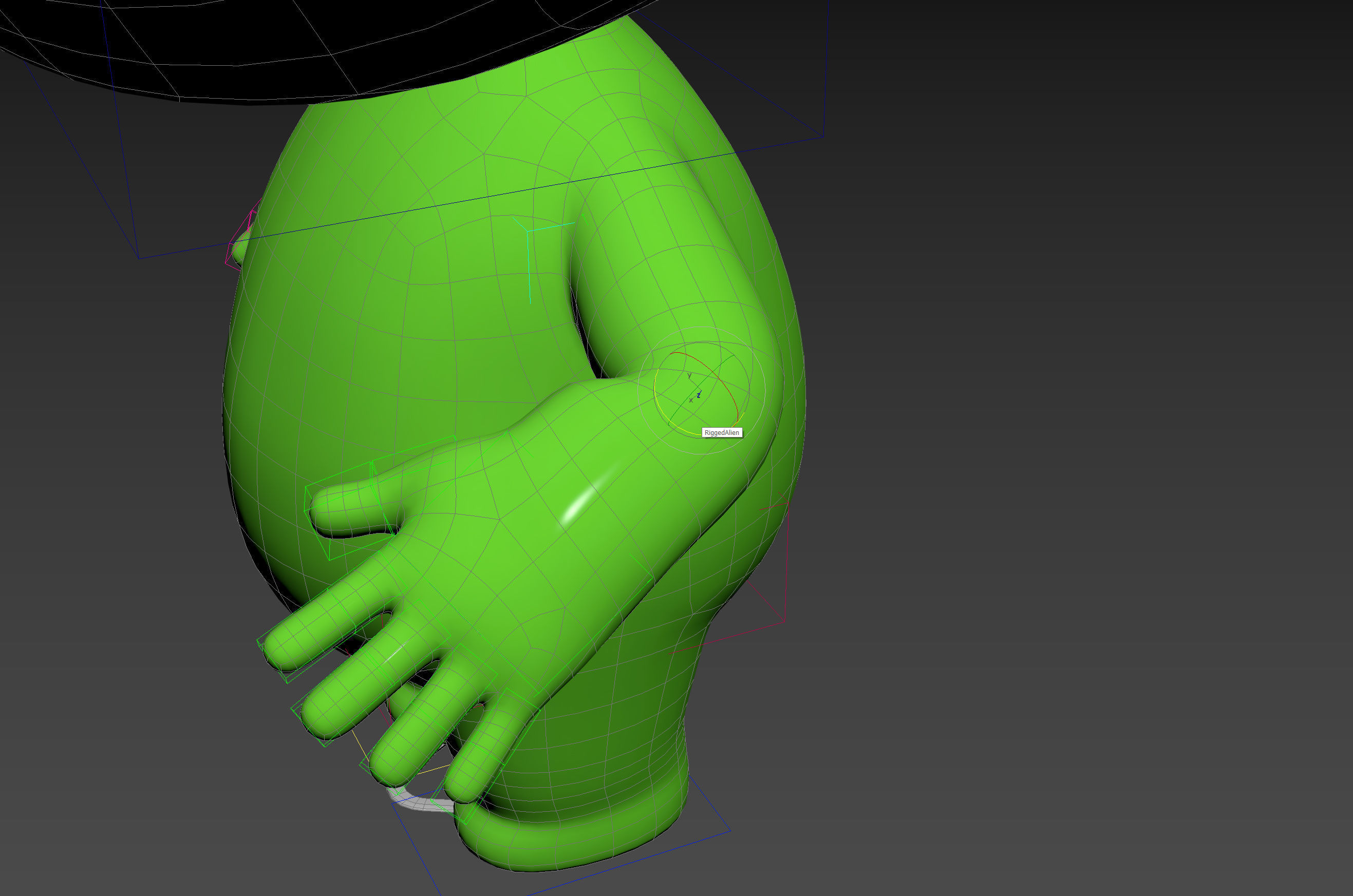 Character171 Rigged Alien 3D model_24