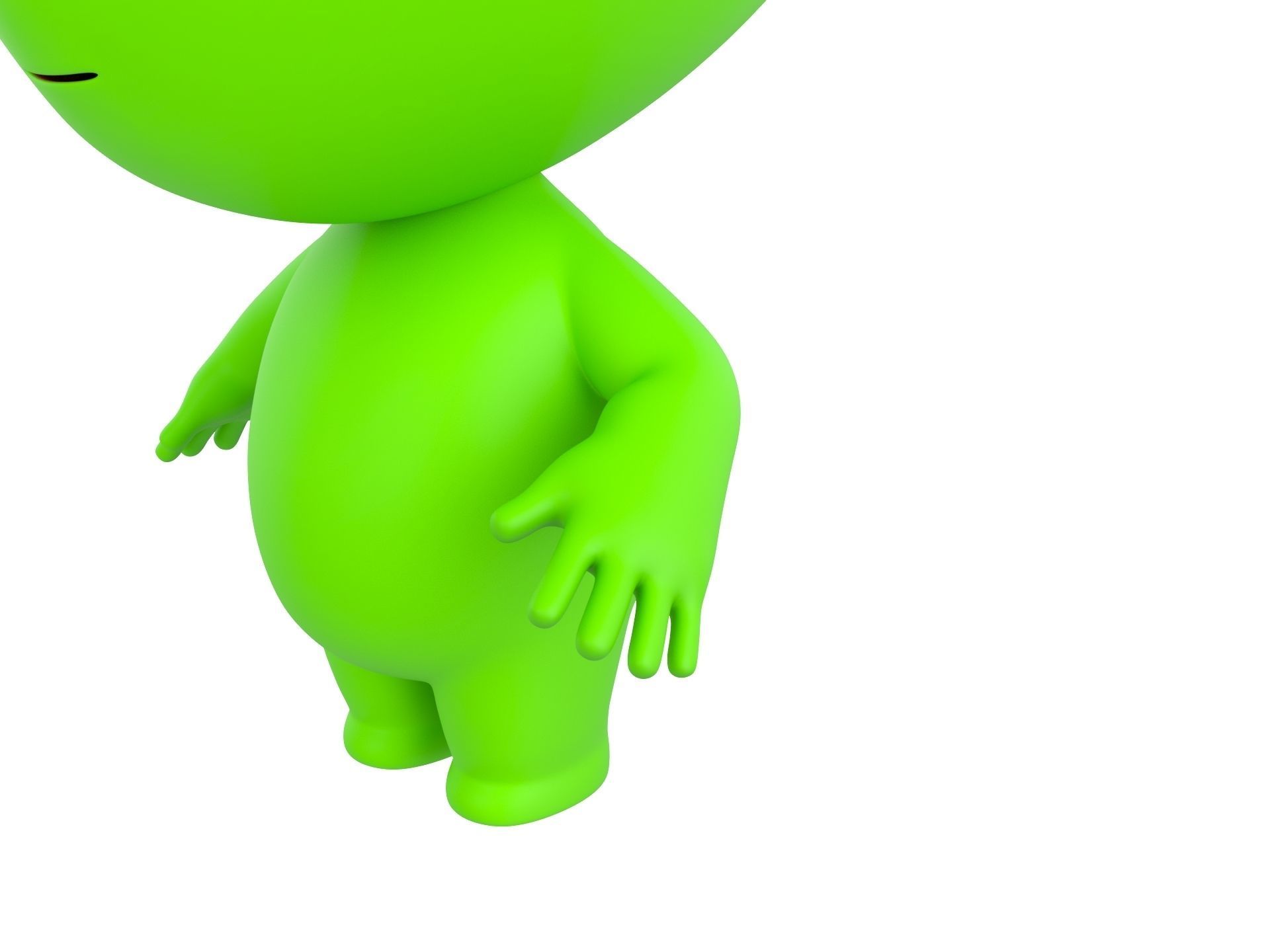 Character171 Rigged Alien 3D model_3