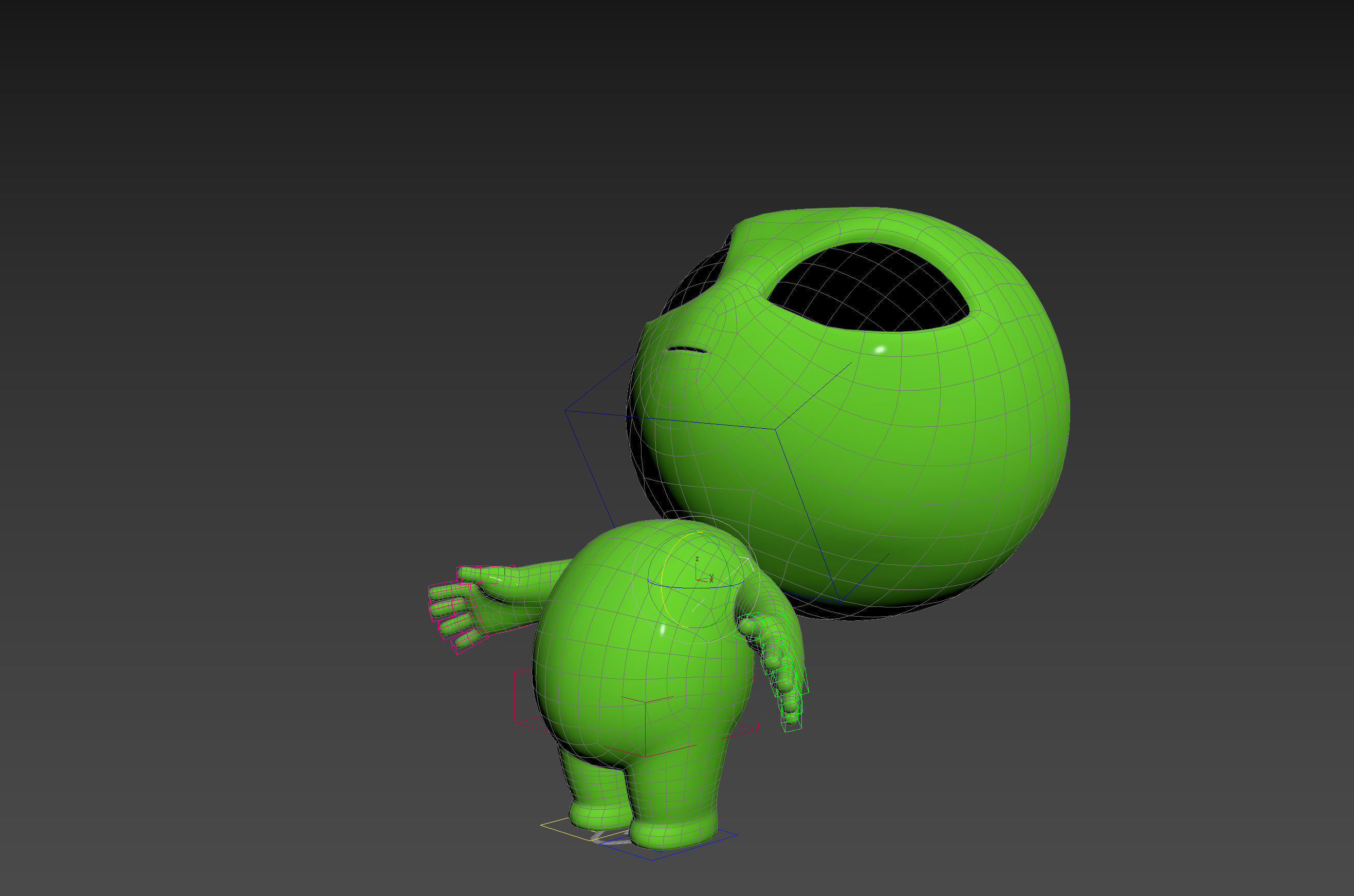 Character171 Rigged Alien 3D model_27