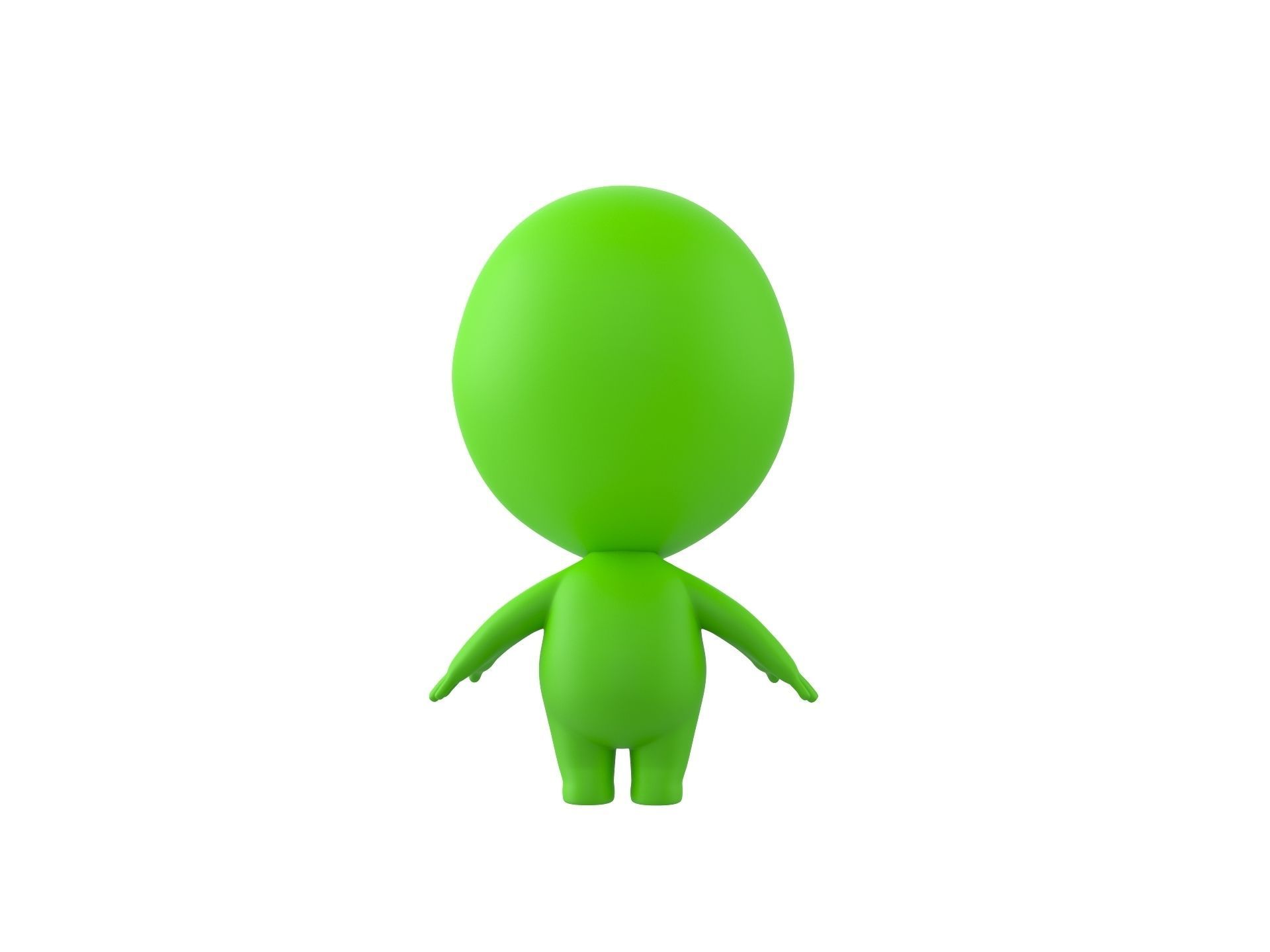 Character171 Rigged Alien 3D model_11