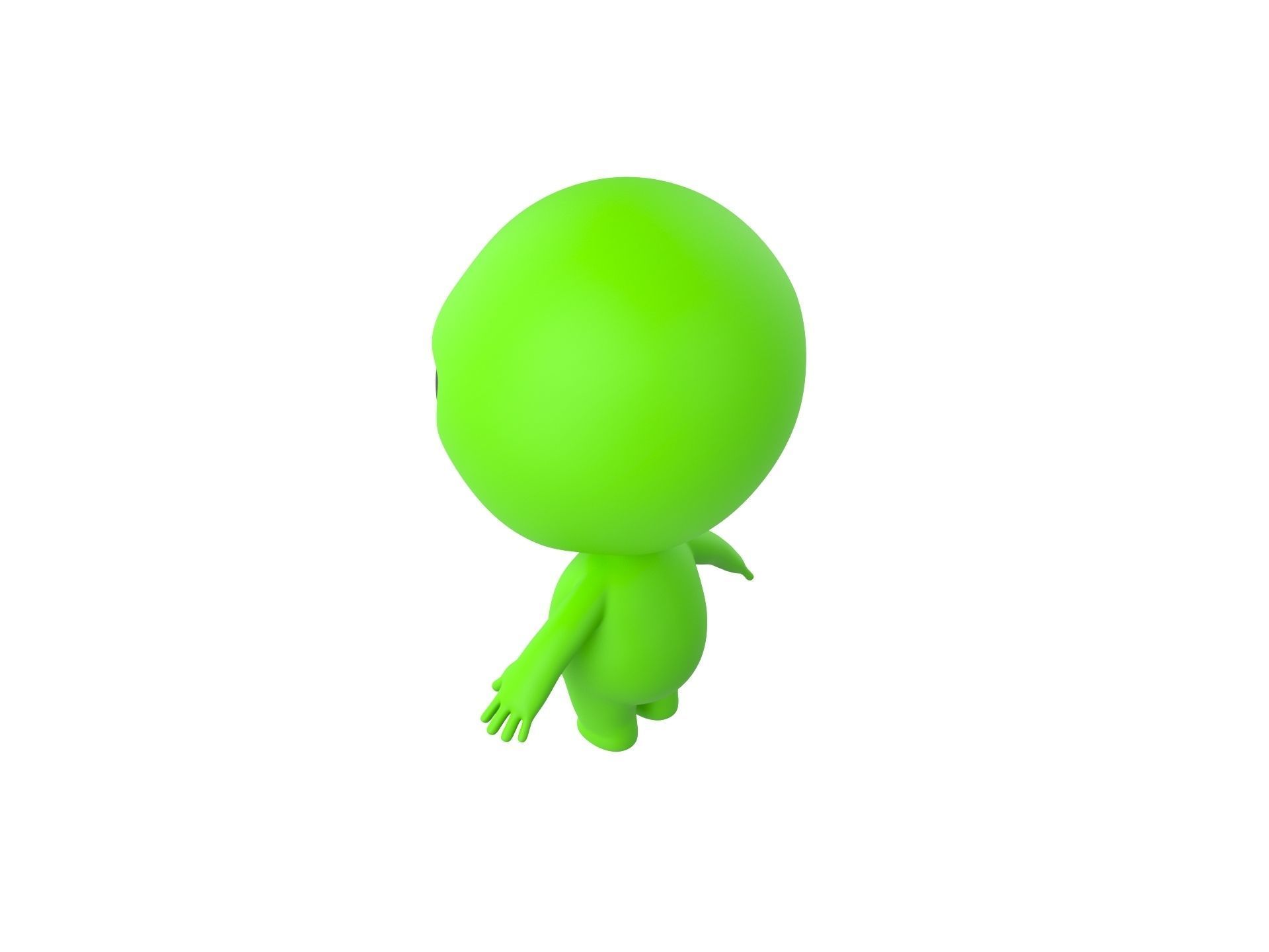 Character171 Rigged Alien 3D model_13