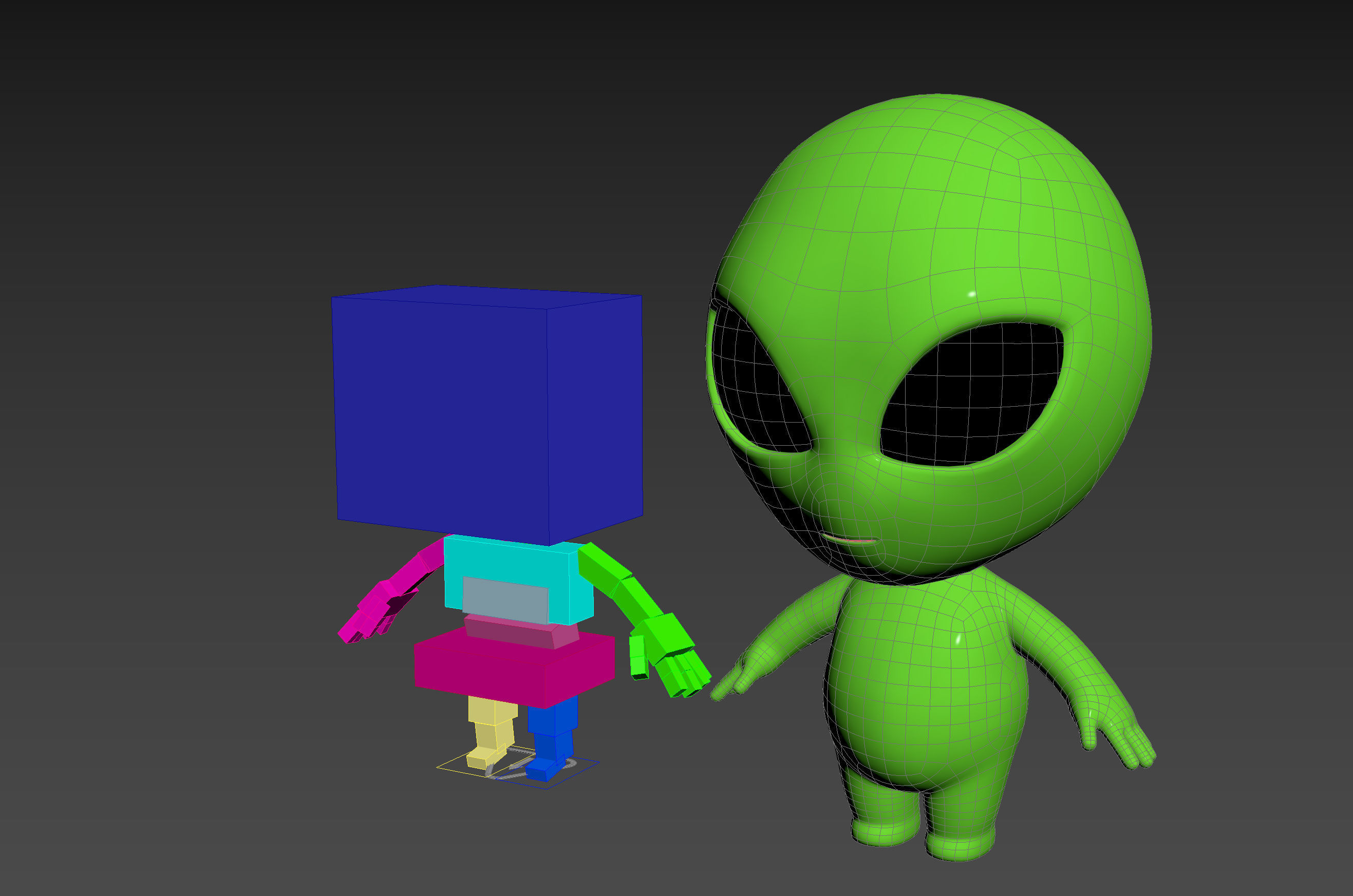 Character171 Rigged Alien 3D model_20