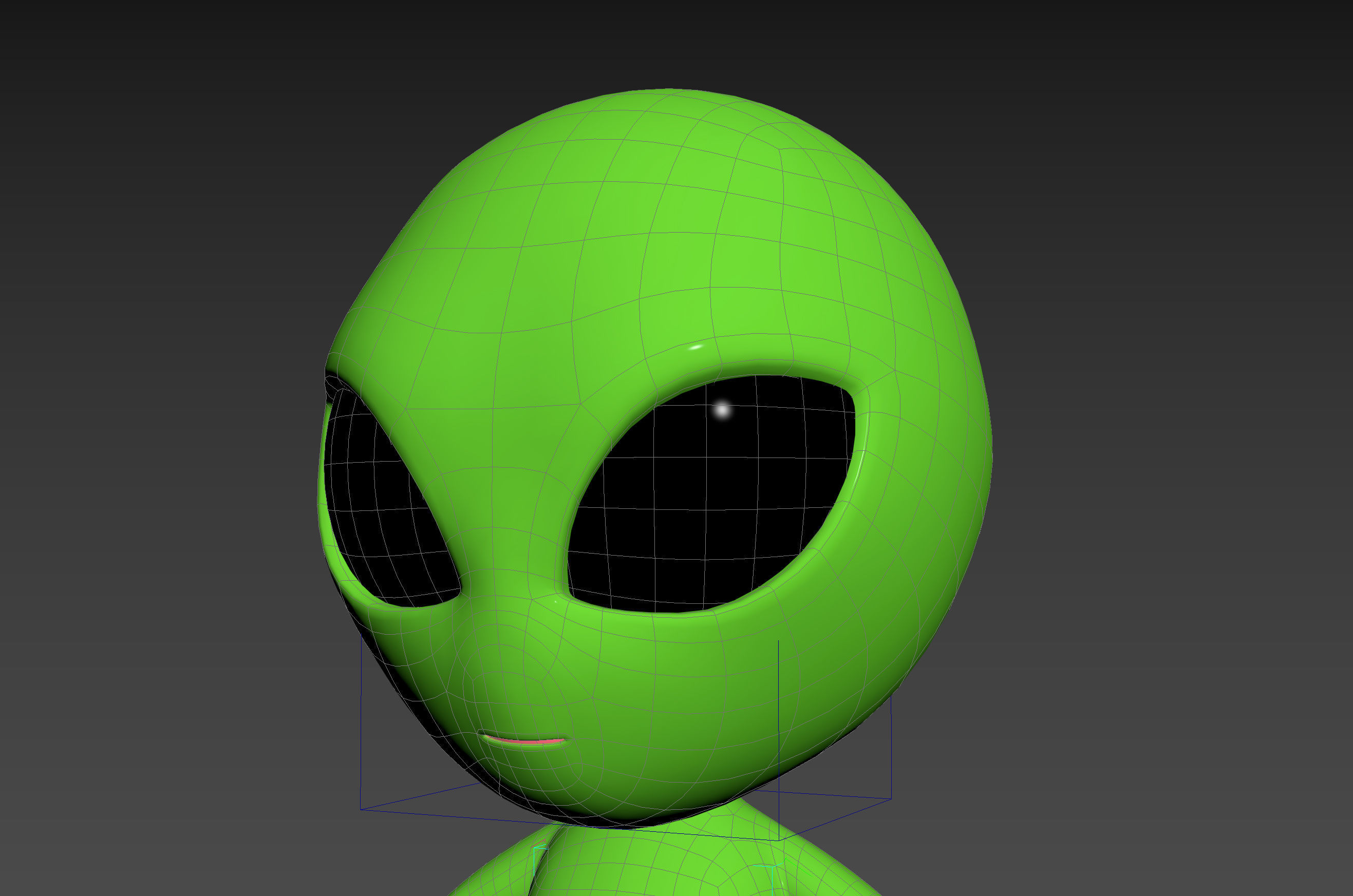 Character171 Rigged Alien 3D model_36