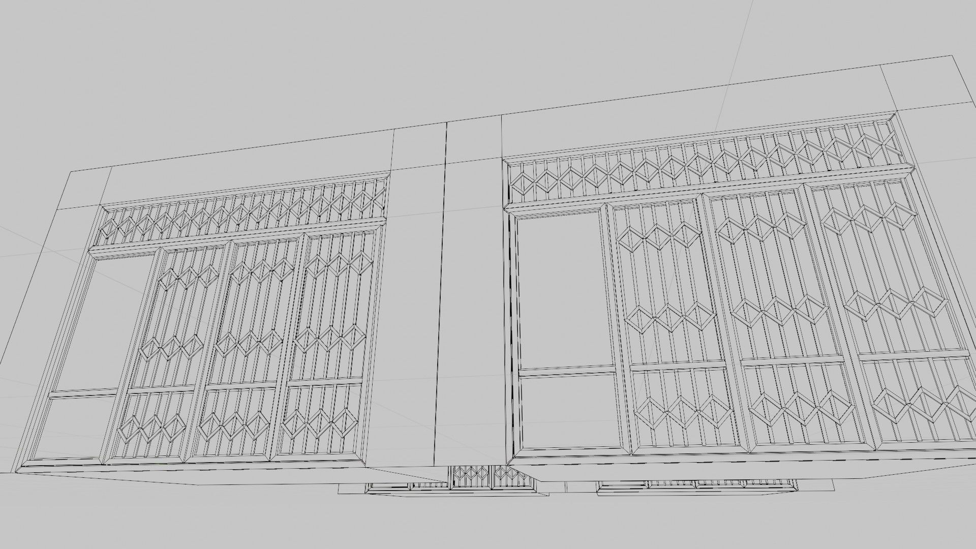 street shops with 3k pbr textures Low-poly 3D model_12