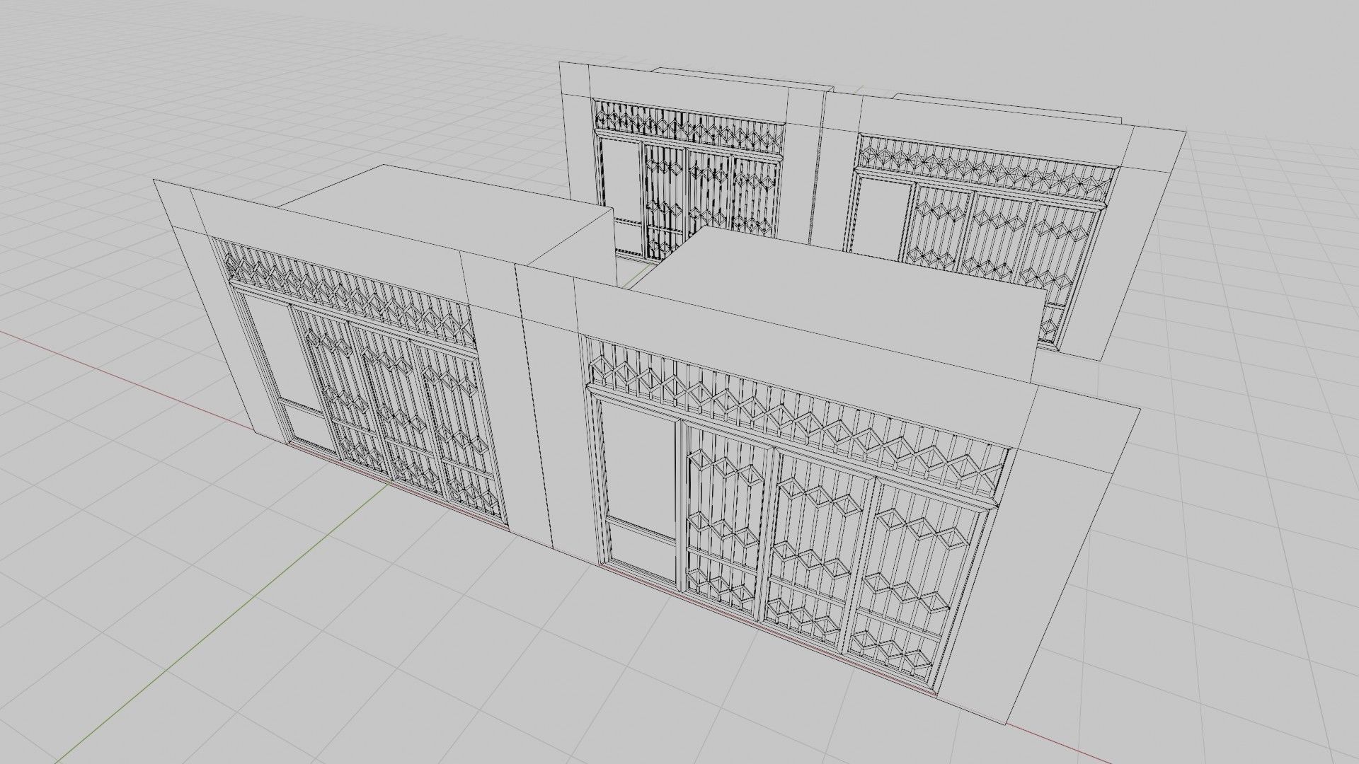 street shops with 3k pbr textures Low-poly 3D model_8