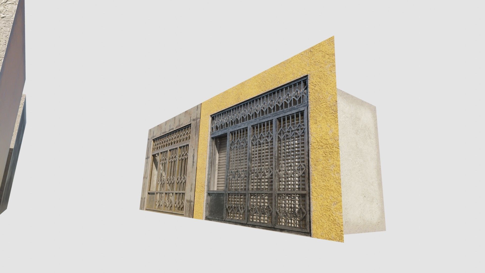 street shops with 3k pbr textures Low-poly 3D model_5