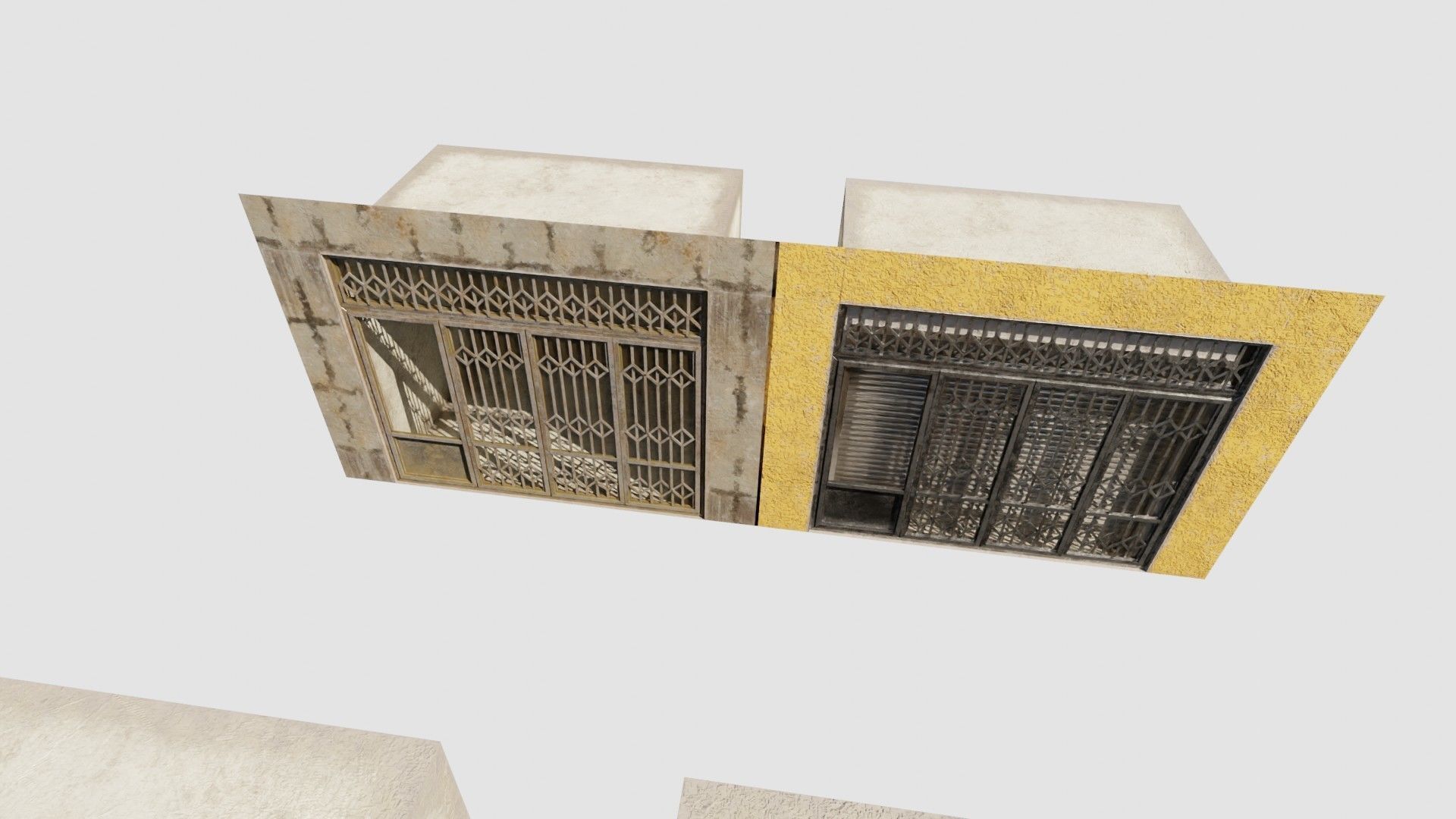 street shops with 3k pbr textures Low-poly 3D model_17