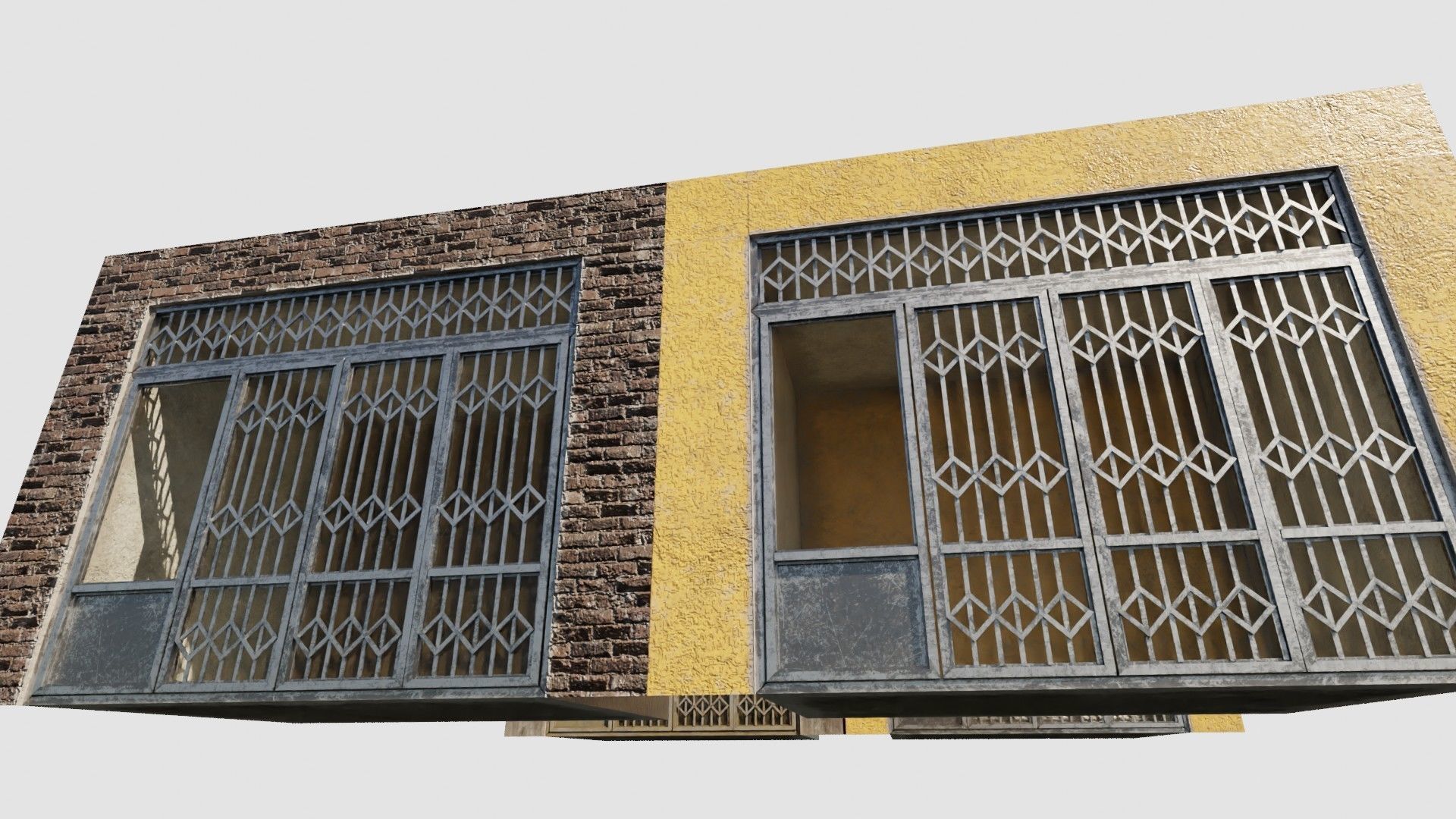 street shops with 3k pbr textures Low-poly 3D model_6