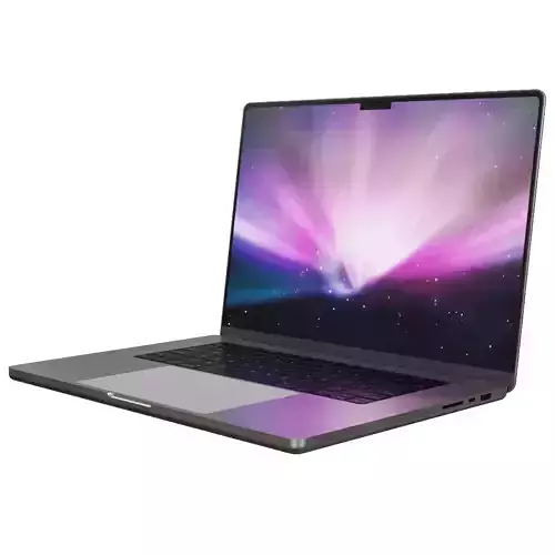 Office Laptop Free low-poly 3D model