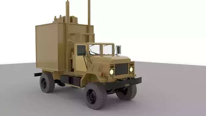 Military radar truck
