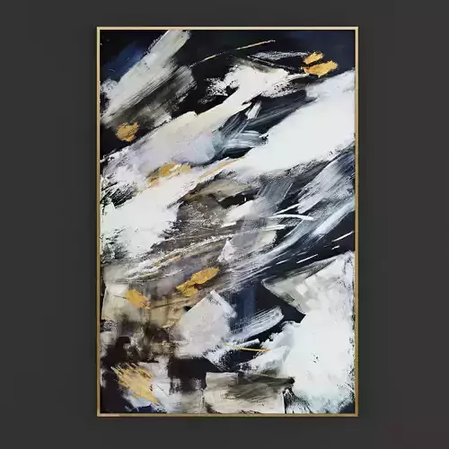 Pictures288 squares Low-poly 3D model