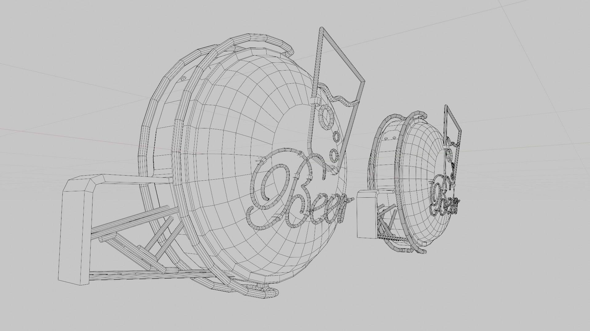 Bar Neon Sign with 4k clean and rusty pbr textures Low-poly 3D model_9