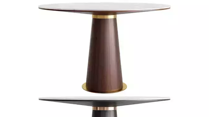 Mid Century 48 Round Dining Table by Homary