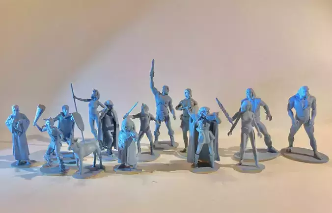 Cartoon Heroes 3D print model