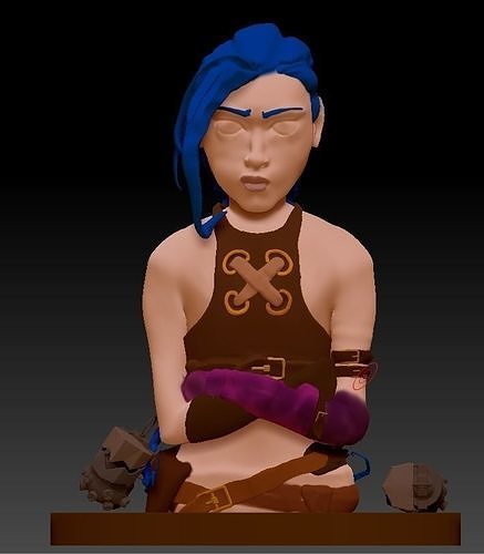 jinx from arcane 3D print model