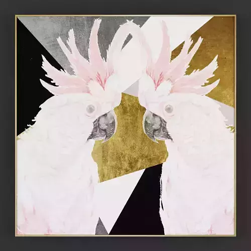 Pictures293 abstract painting Low-poly 3D model