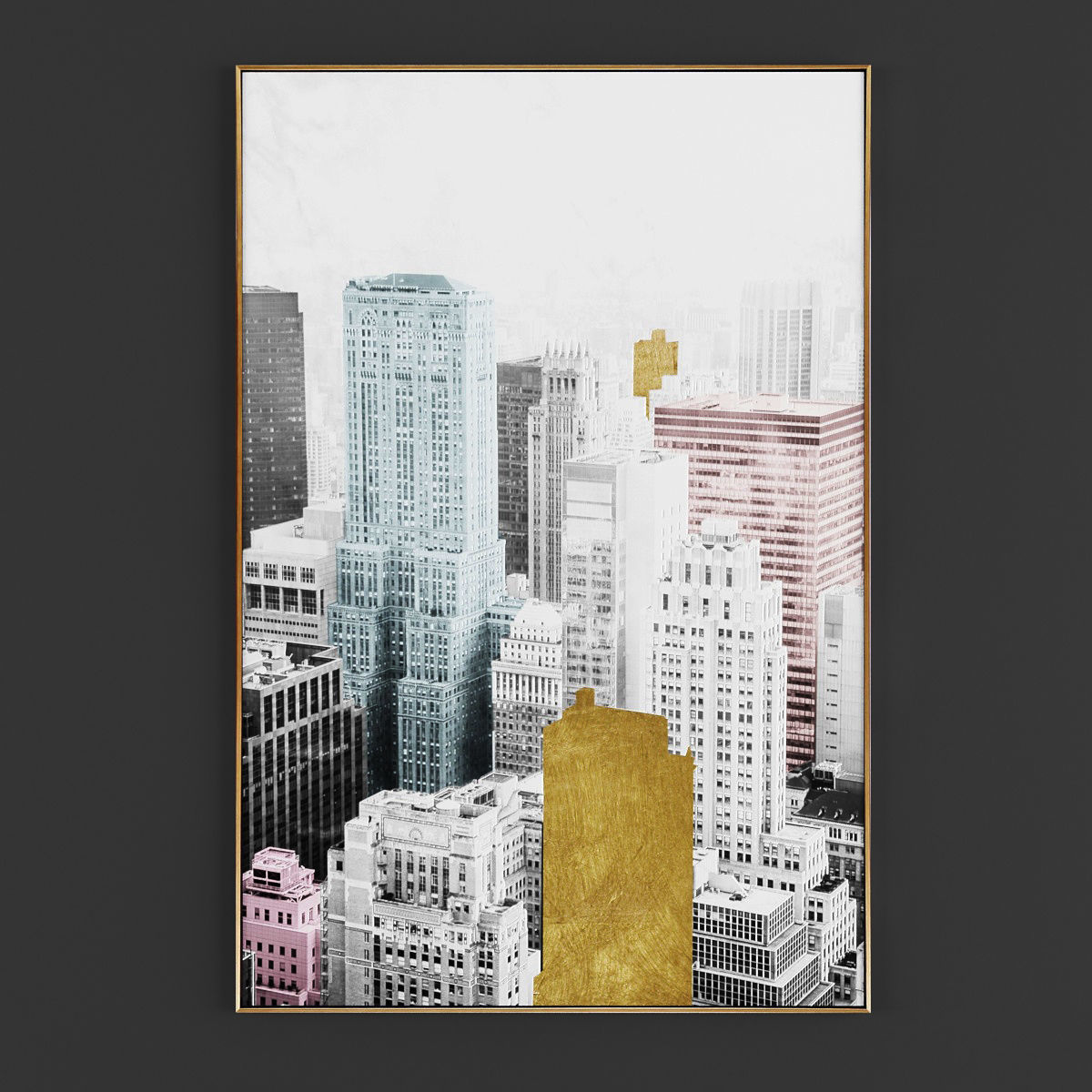 Pictures295 painting of two hands holding each Low-poly 3D model_1