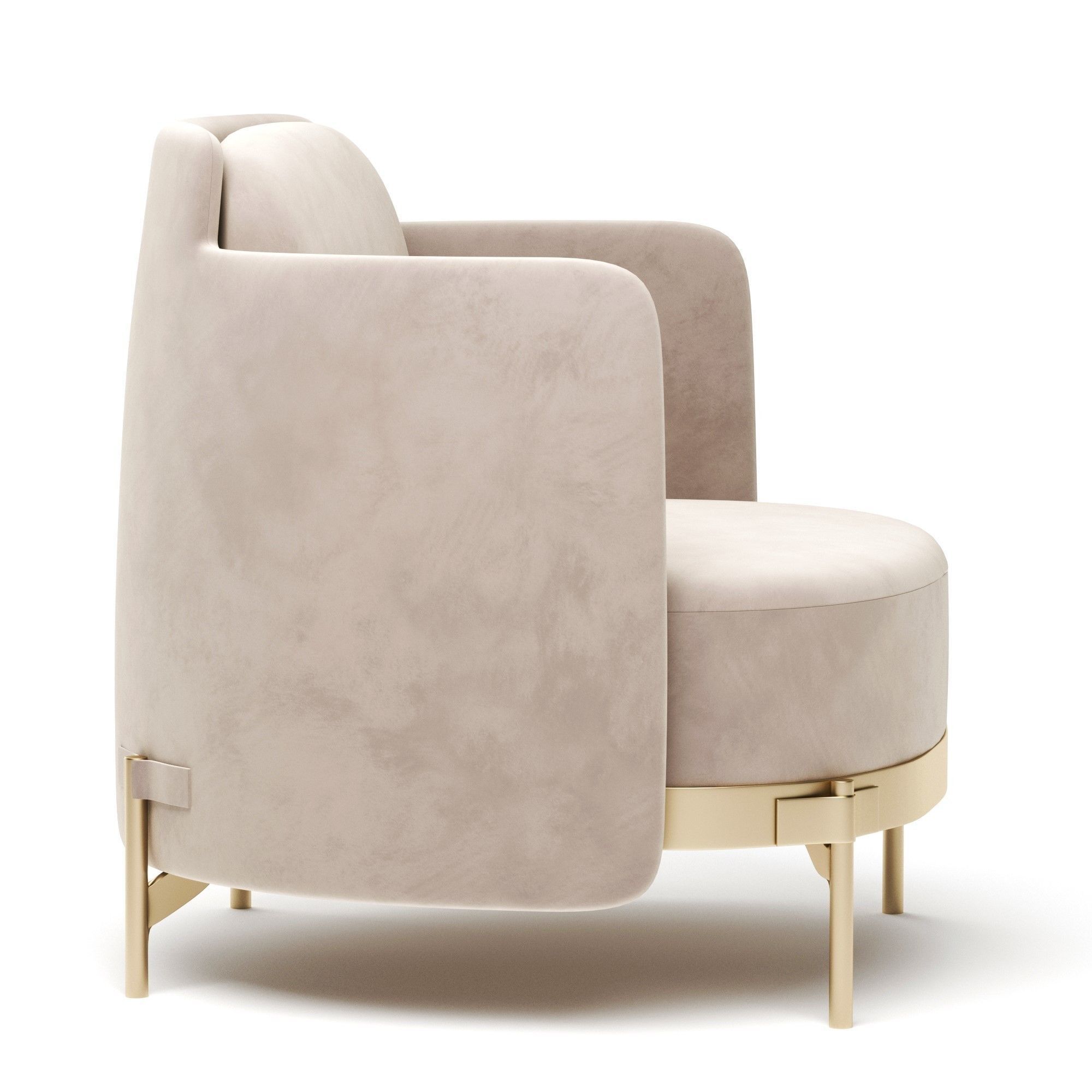 Minotti TAPE Armchair 3D model_1