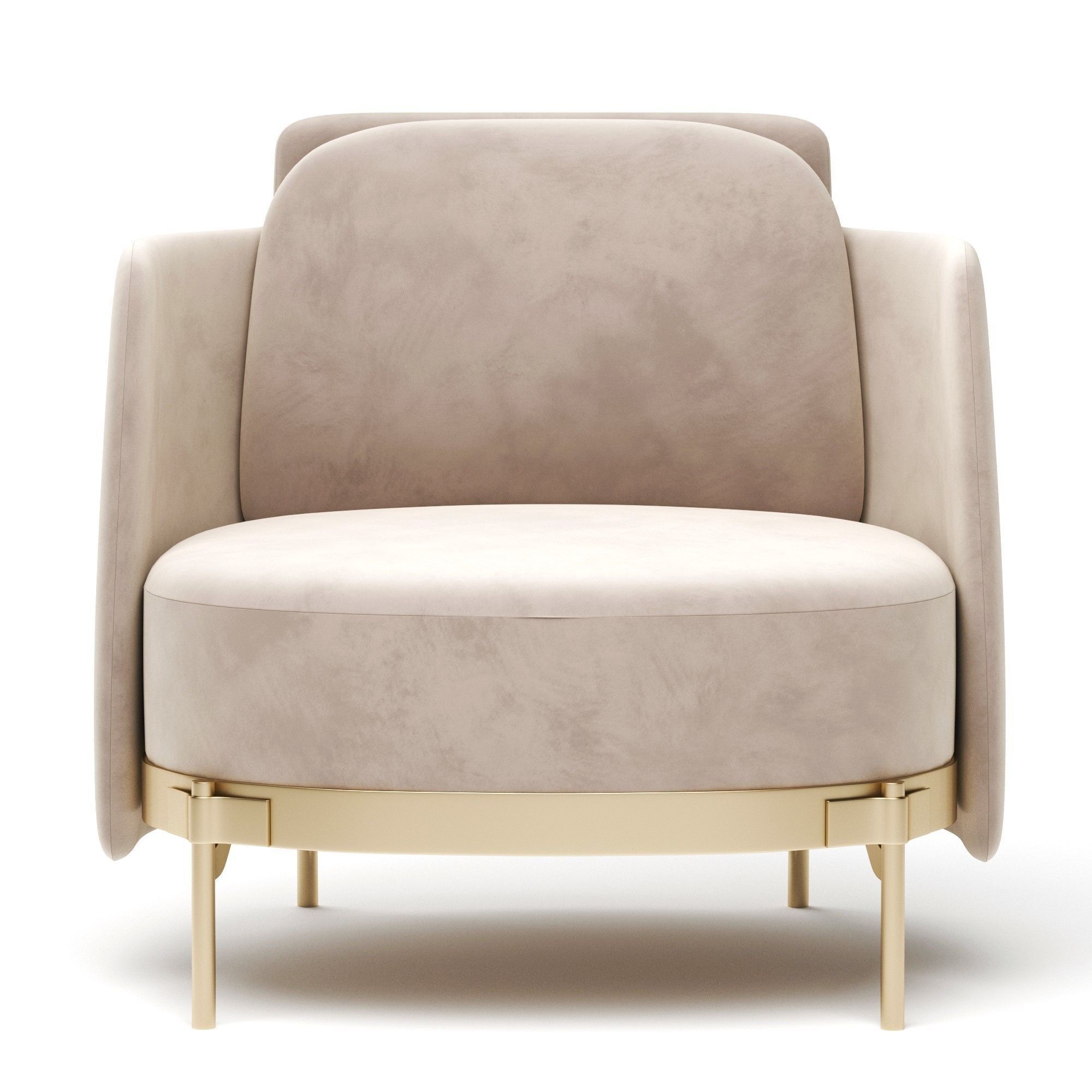 Minotti TAPE Armchair 3D model_3