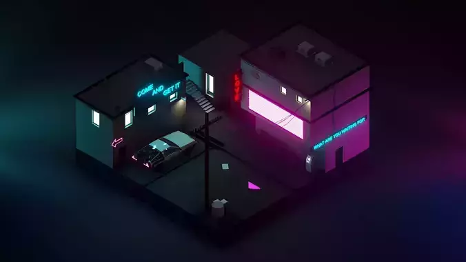 Cyper Hood Low Poly Free 3D model