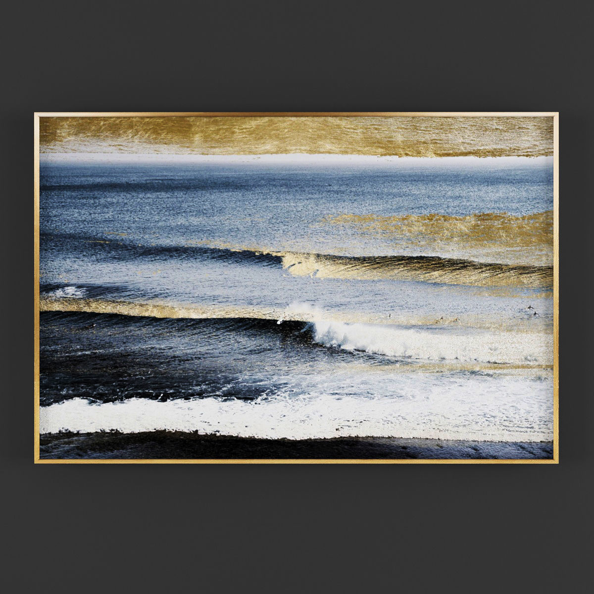 Pictures296 moon and stars canvas wall art Low-poly 3D model_1