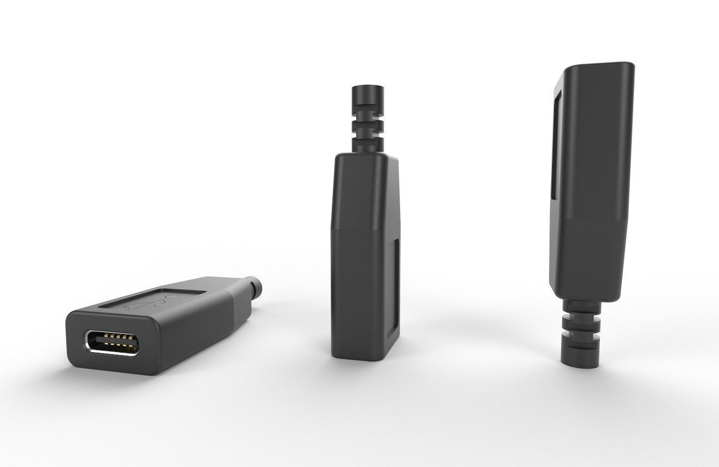 USB M14 Type C Female Low-poly 3D model_23