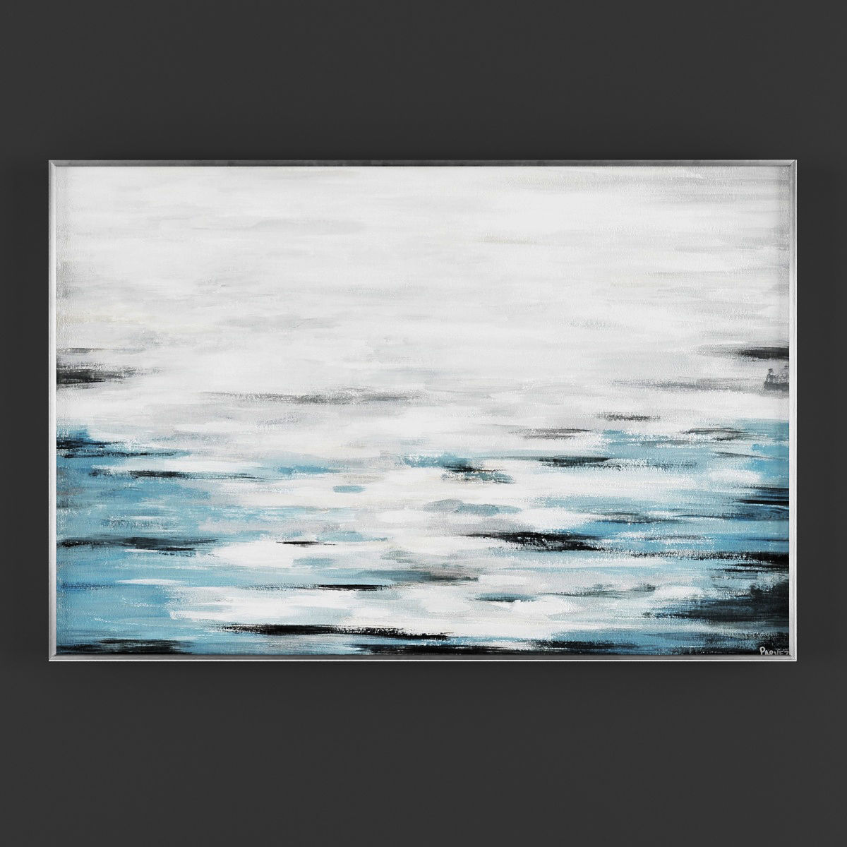 Pictures297 abstract painting Low-poly 3D model_2