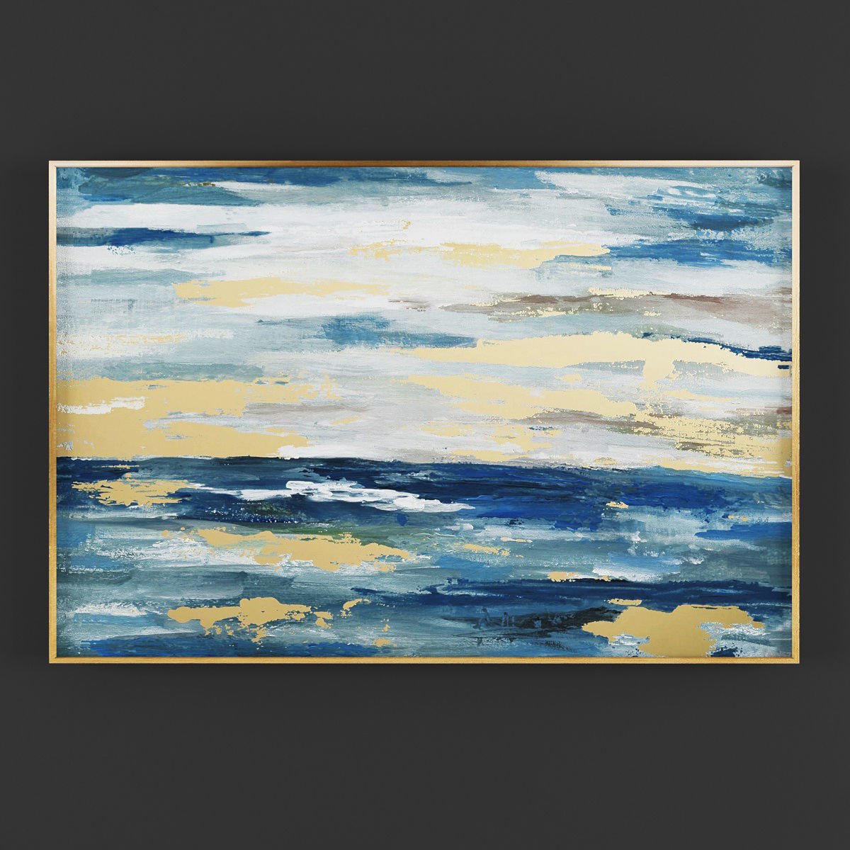 Pictures297 abstract painting Low-poly 3D model_1