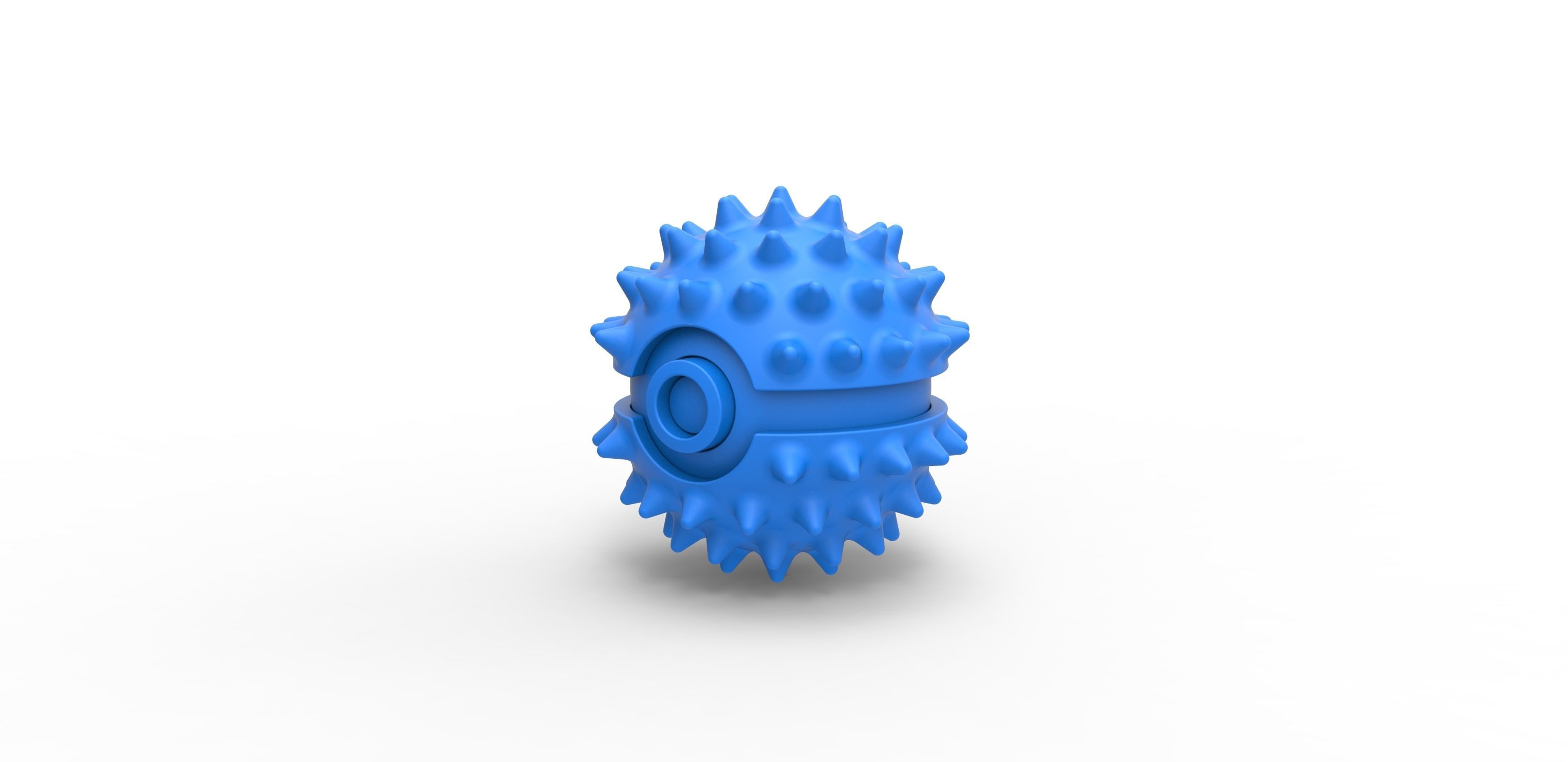 Orb with massage spikes 3D print model_8