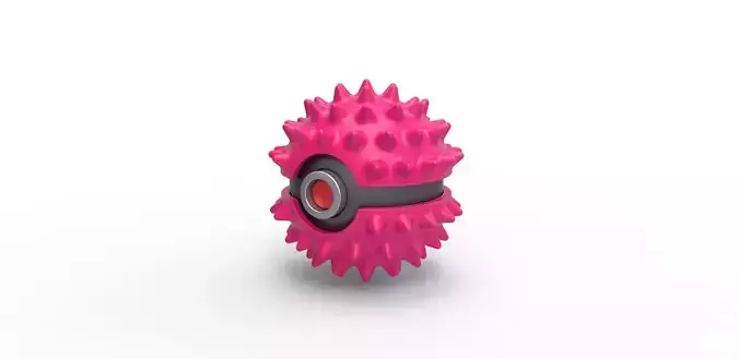 Orb with massage spikes 3D print model