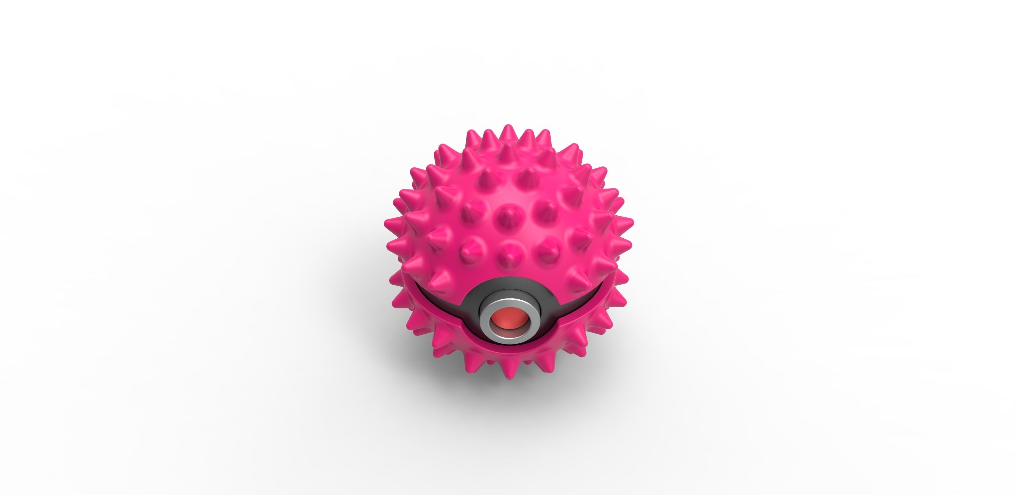 Orb with massage spikes 3D print model_3