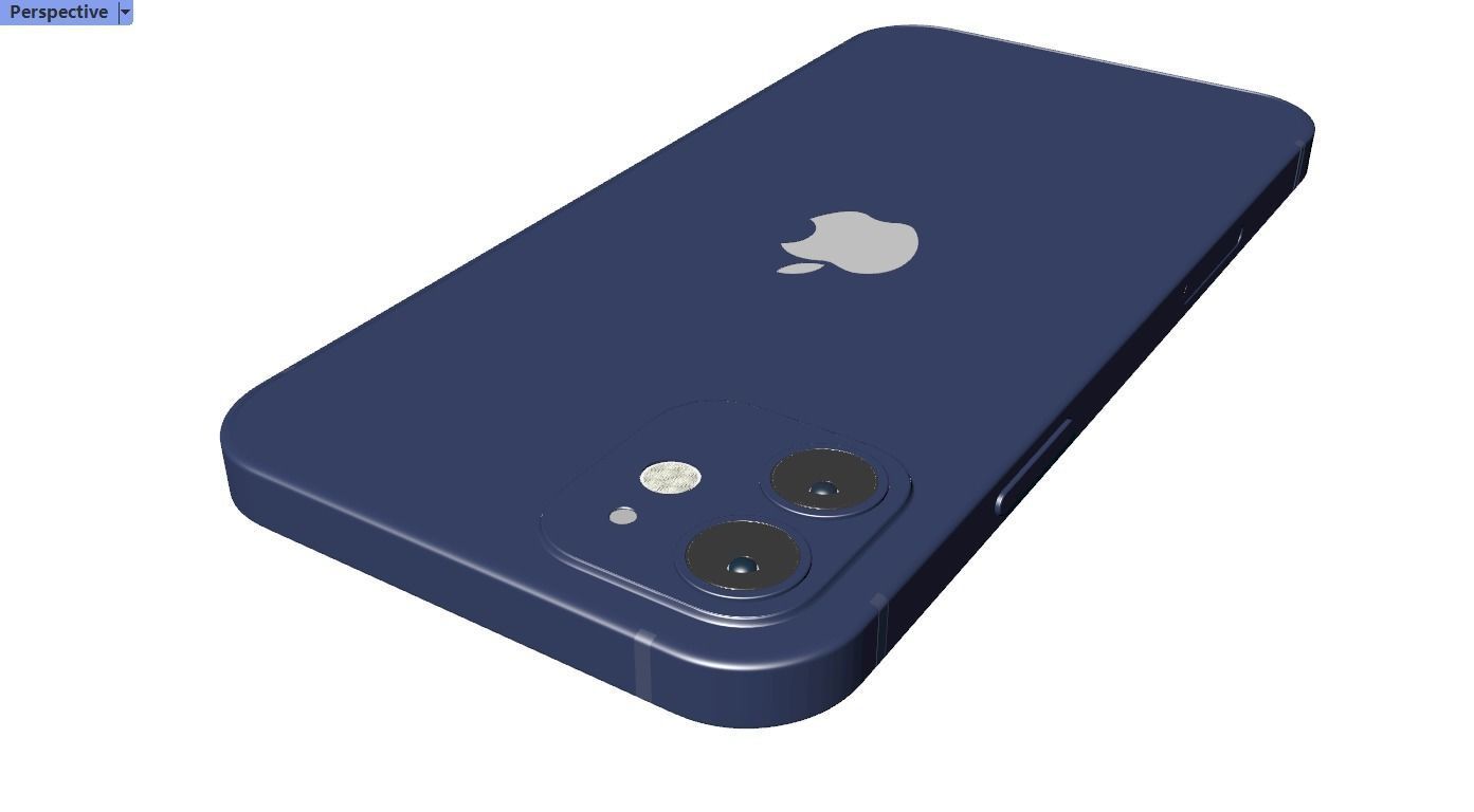 Blue iphone13 mini 3D Model 3D print model_2
