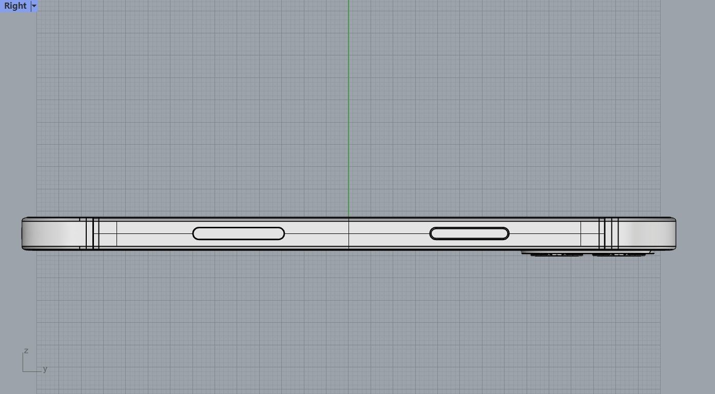 Blue iphone13 mini 3D Model 3D print model_8