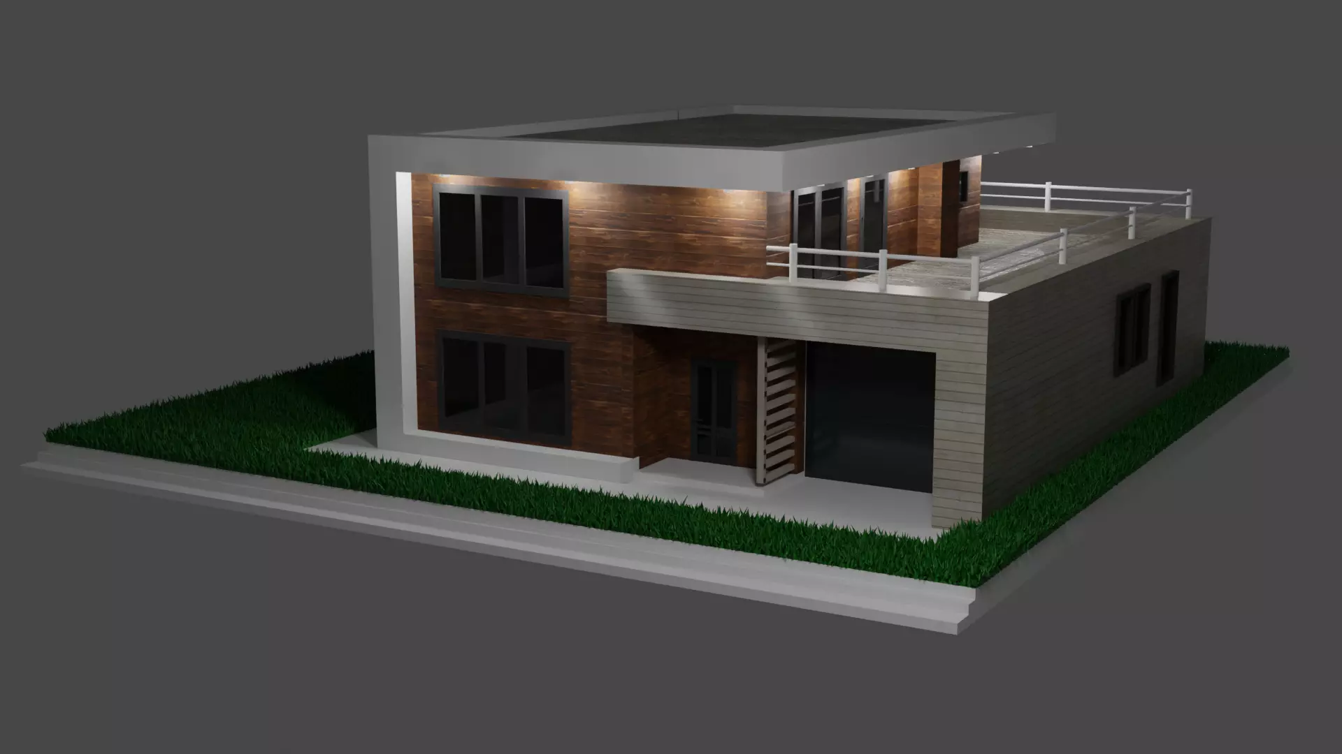 modern house  3D model_0