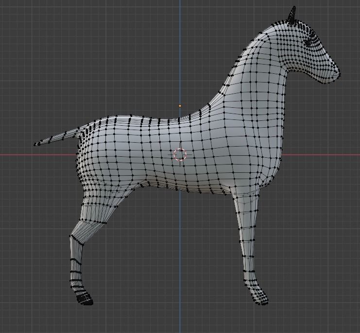 Low poly horse for game Free low-poly 3D model_1