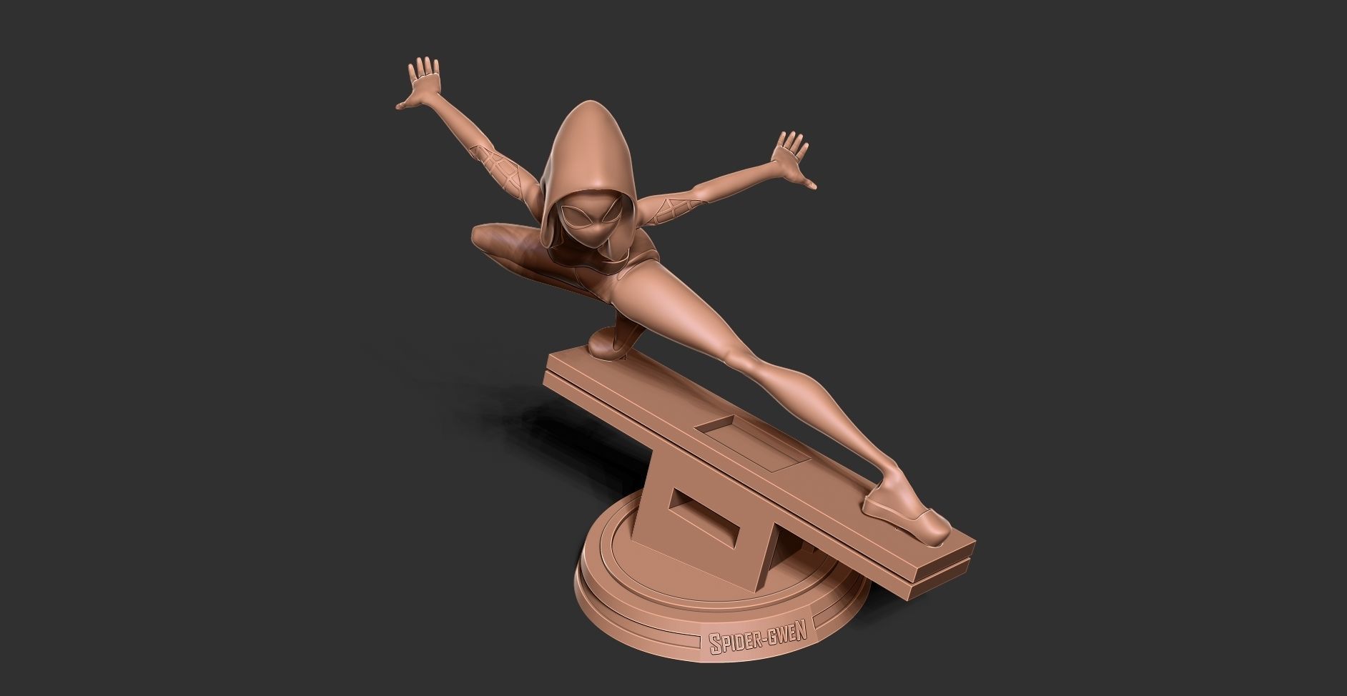 Spider-Gwen Fanart 3D print model_18