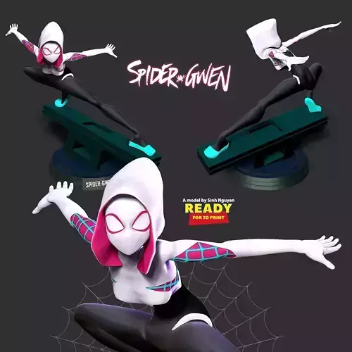 Spider-Gwen Fanart 3D print model