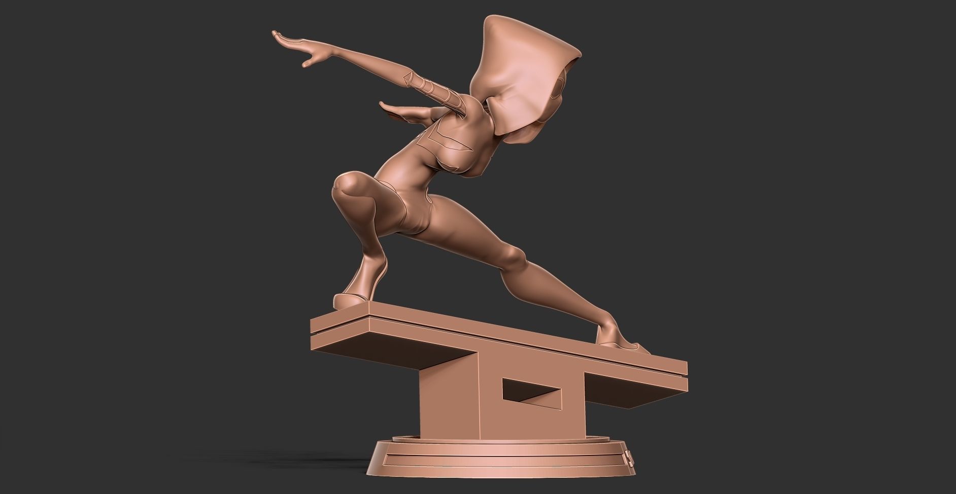 Spider-Gwen Fanart 3D print model_16