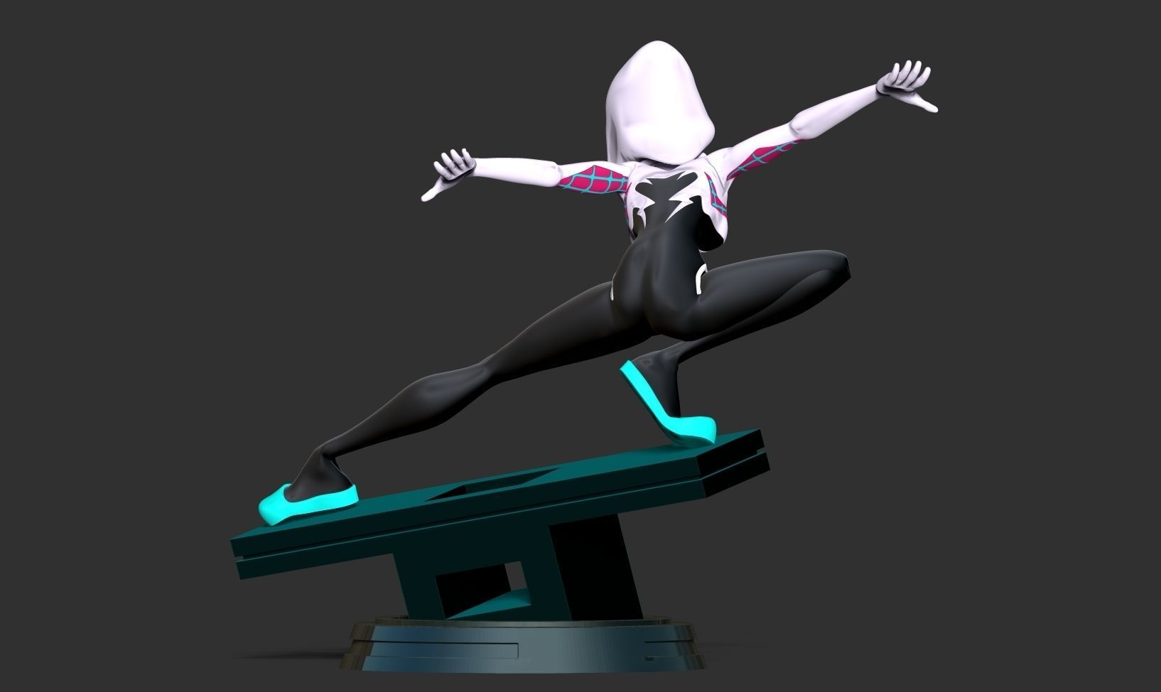 Spider-Gwen Fanart 3D print model_6